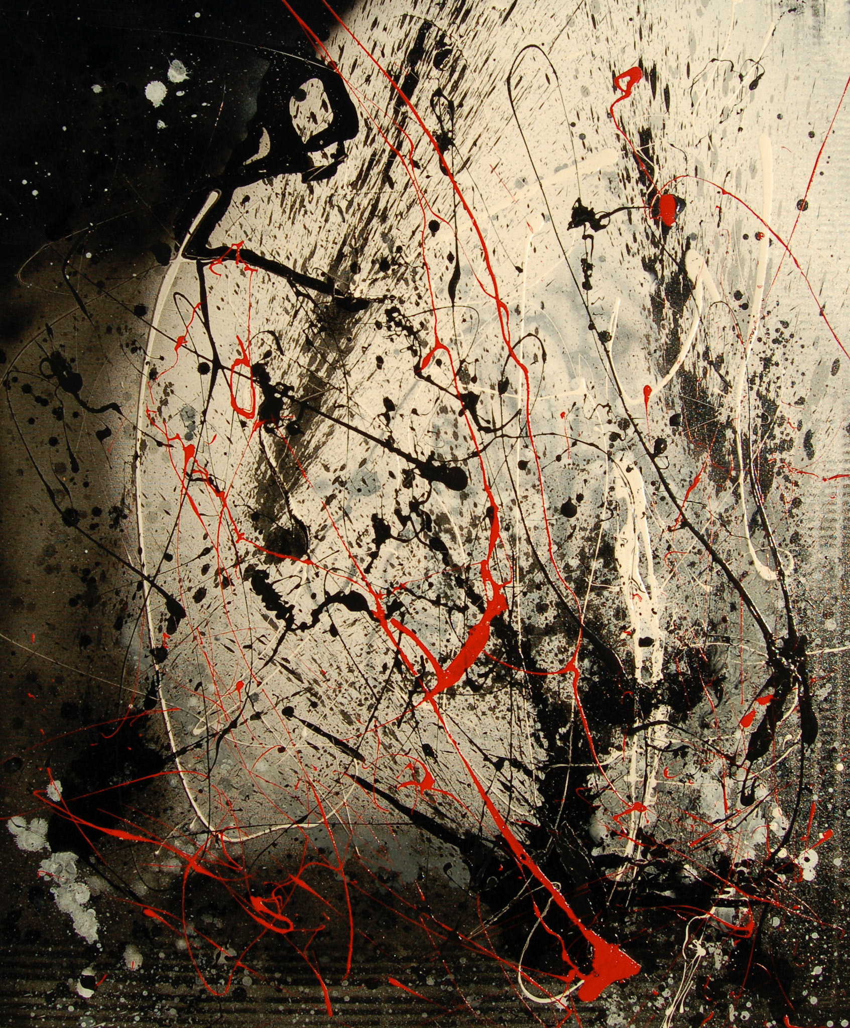 Perpetual Carnation - 48"x40" - Mixed Media on canvas