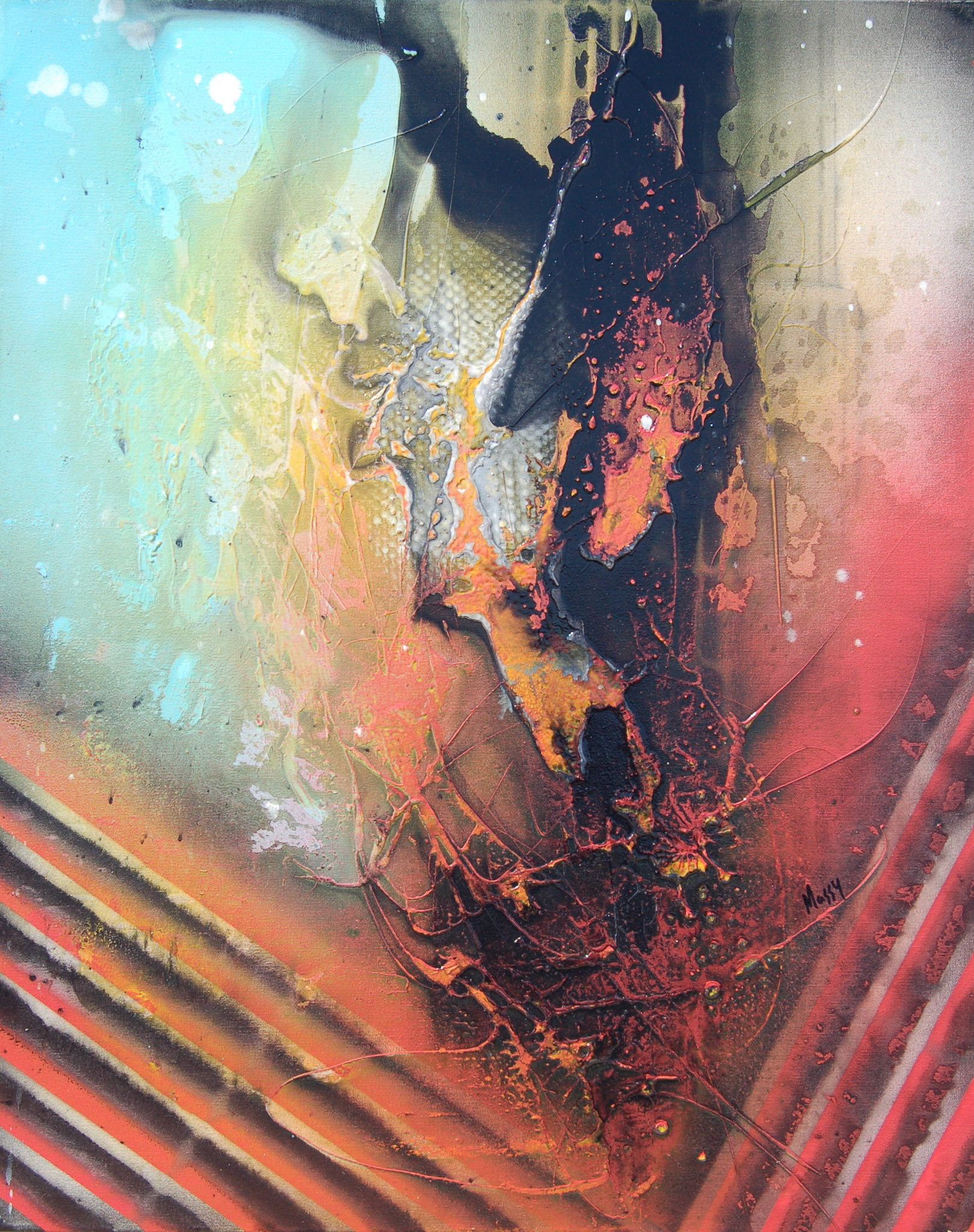 What You Dream Of - 30"x24" - Mixed Media on canvas