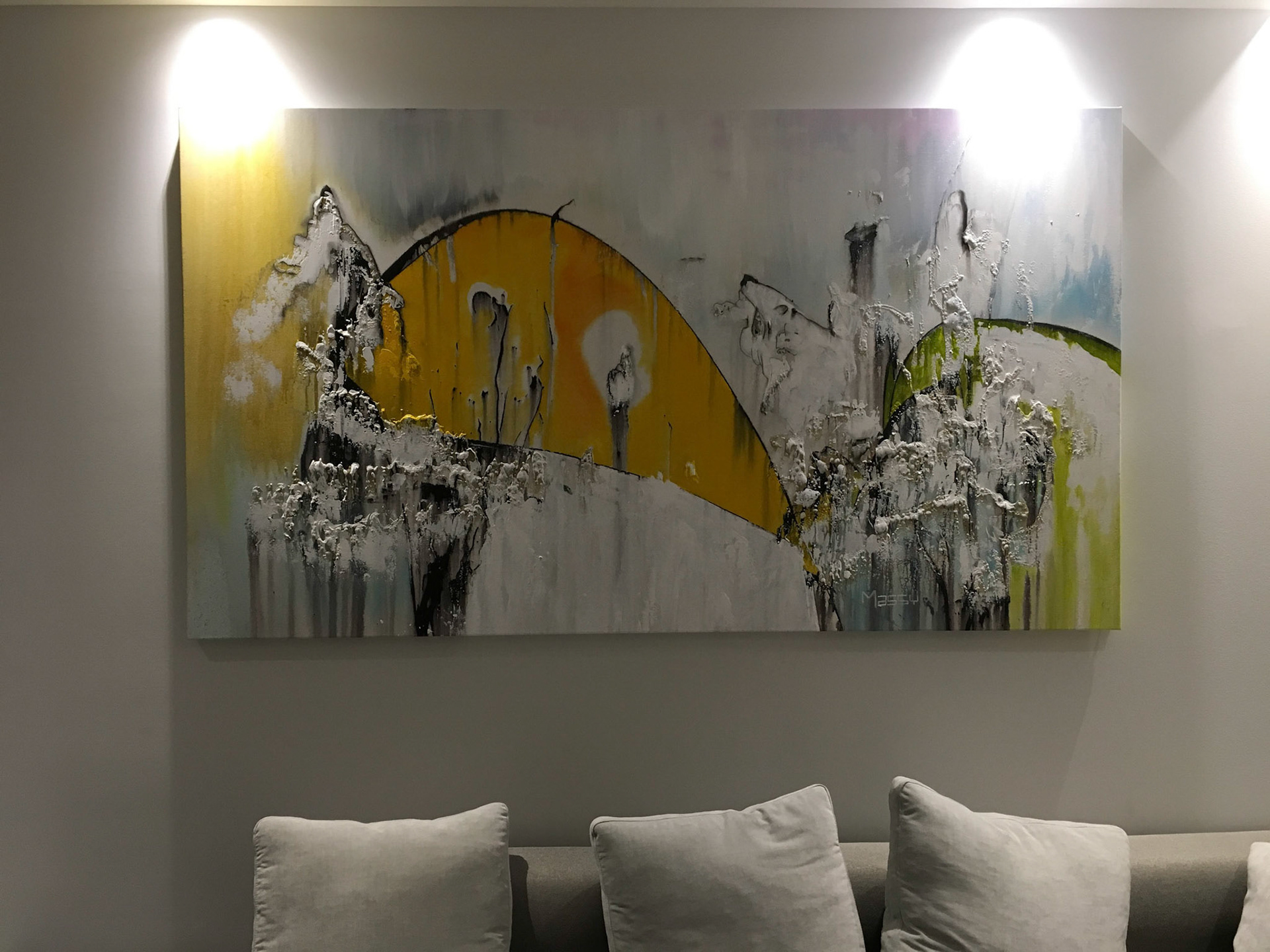 Mother of the Mysteries - 50"x89" - Mixed media on canvas