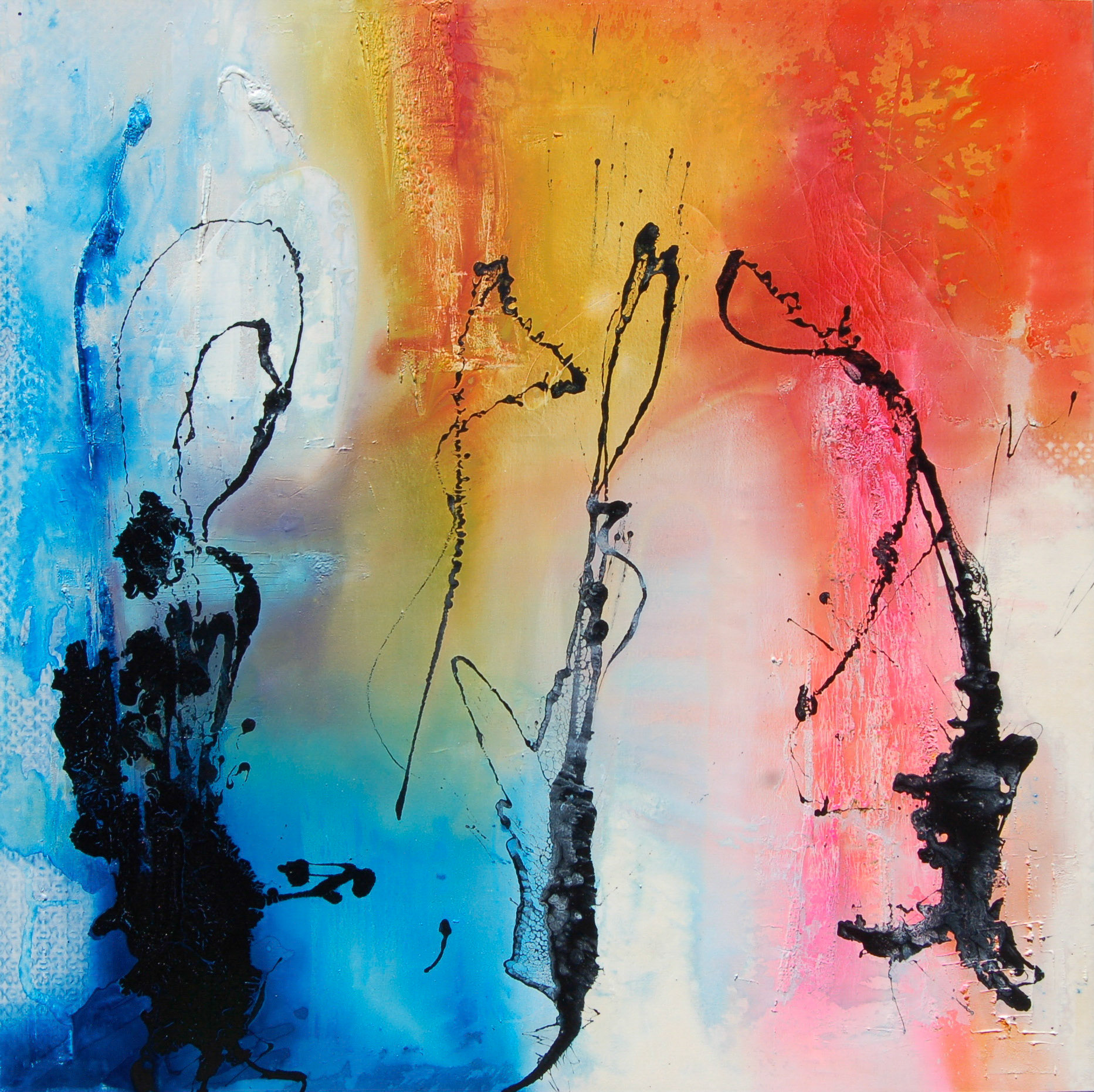 Eternity 2 - 72"x72" - Mixed media on canvas