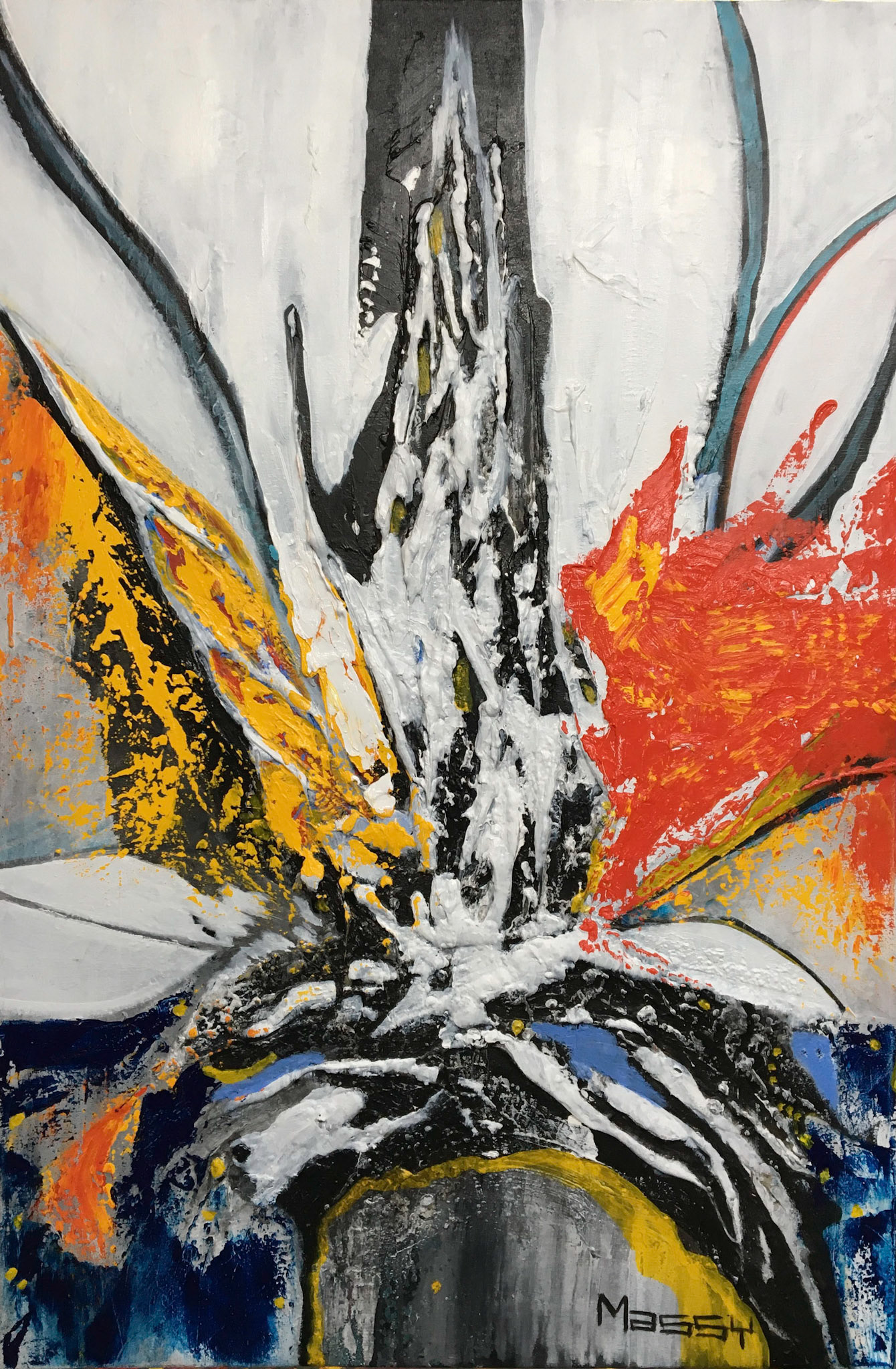 Vivacity - 36"x24" - Mixed media on canvas