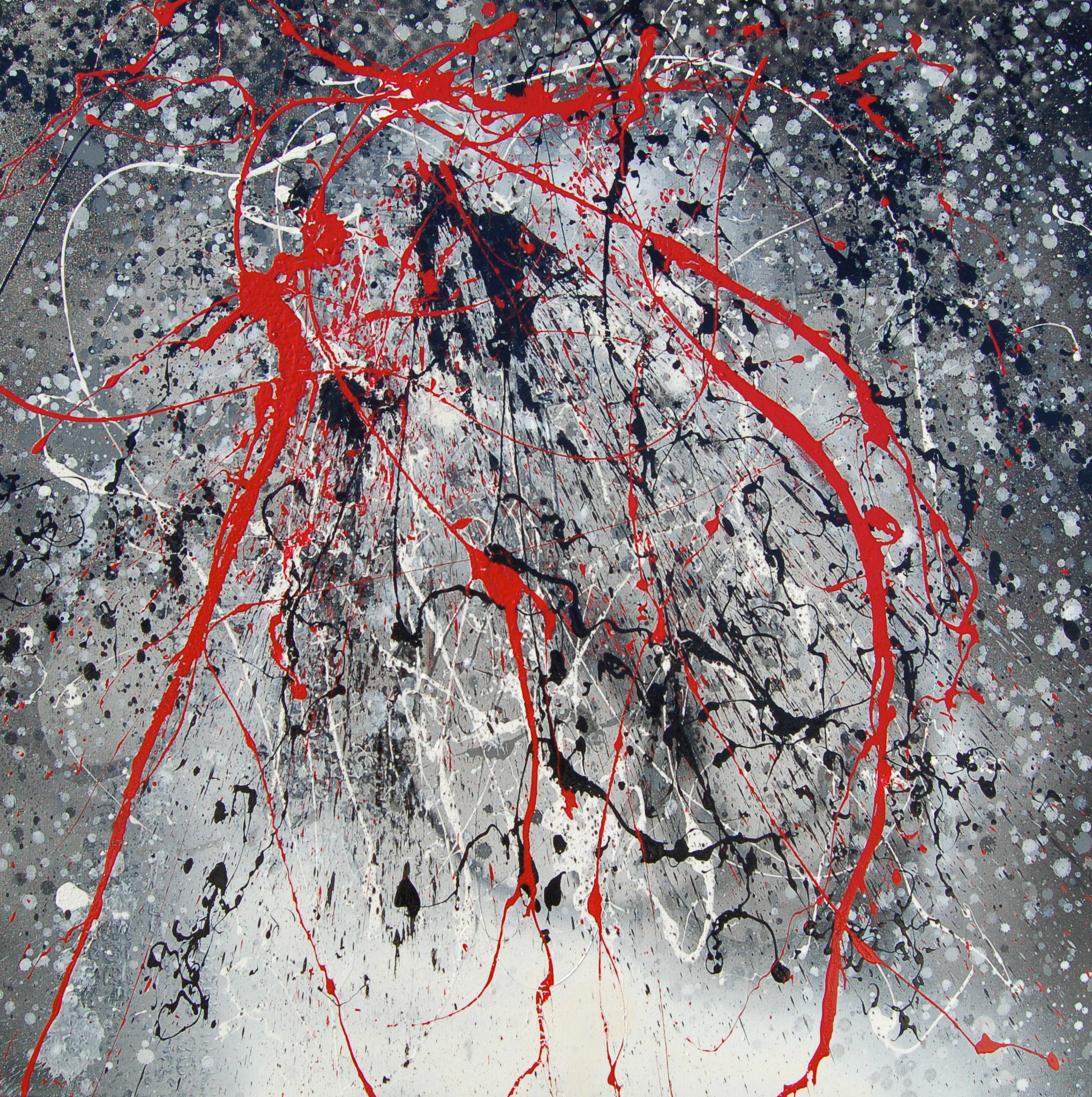 Invisible - 48"x48" - Mixed Media on canvas