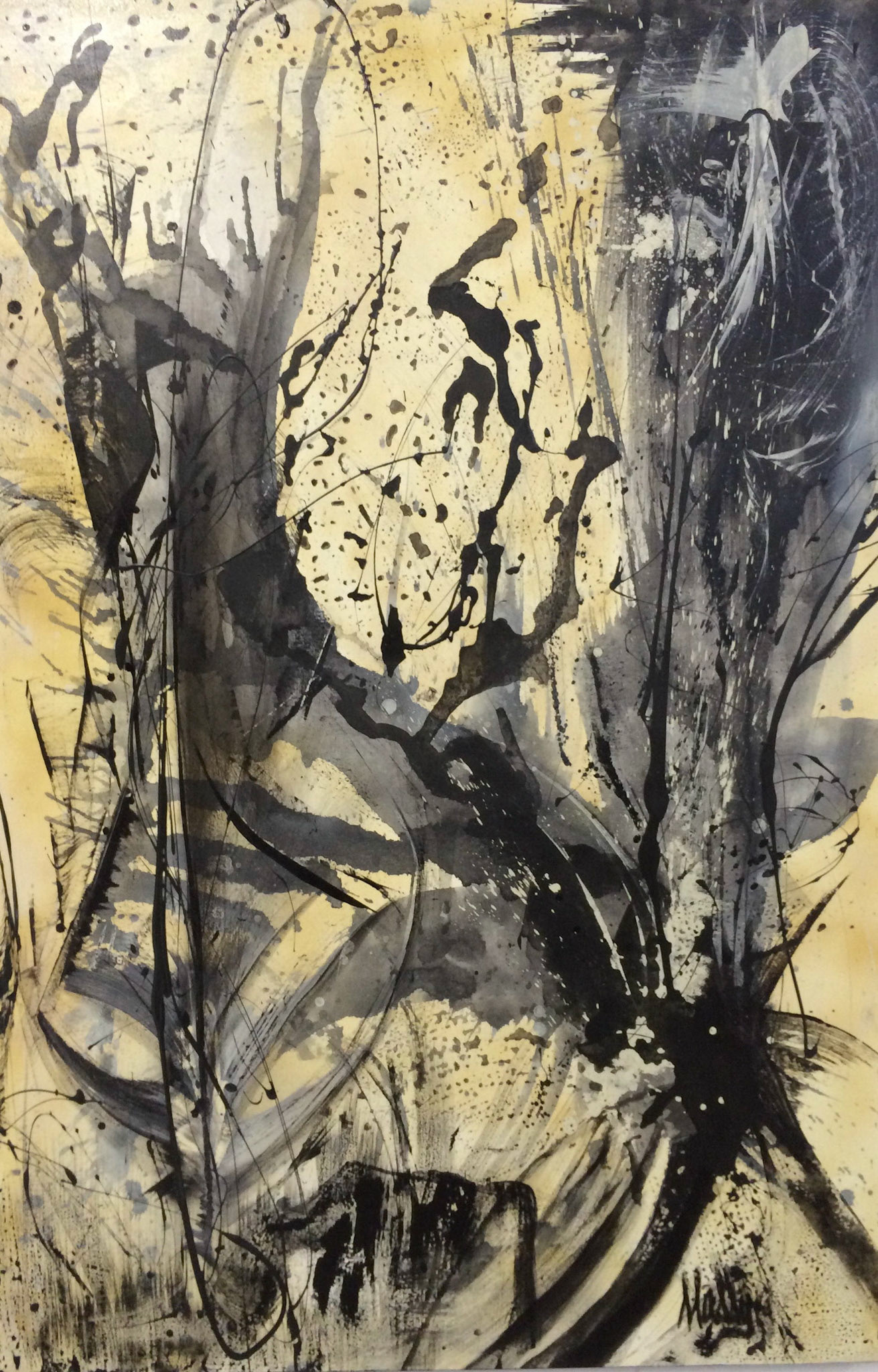What does it Matter!? - 48"x30" - Mixed media on canvas