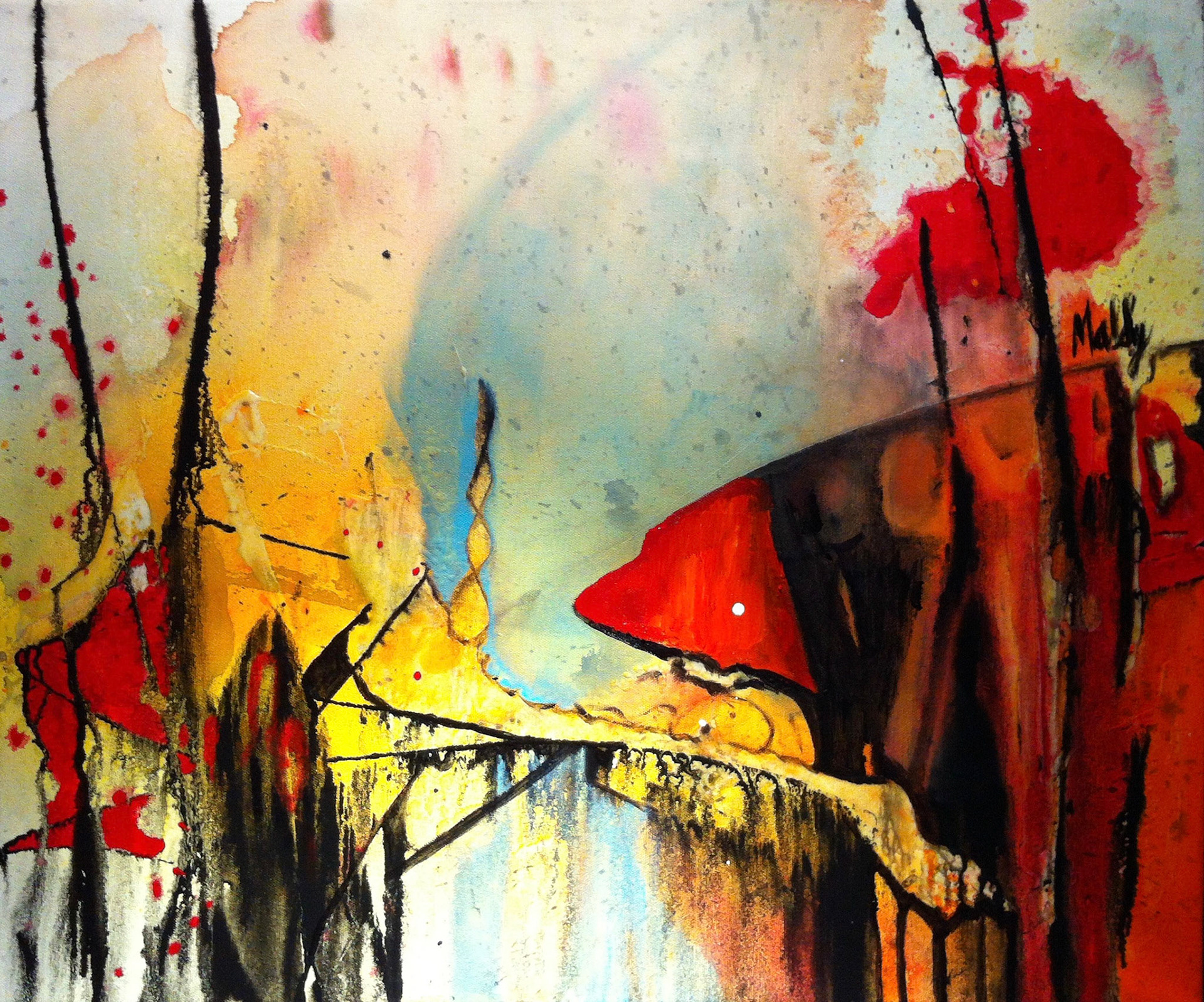 Point of no return - 20"x24" - Acrylic on canvas