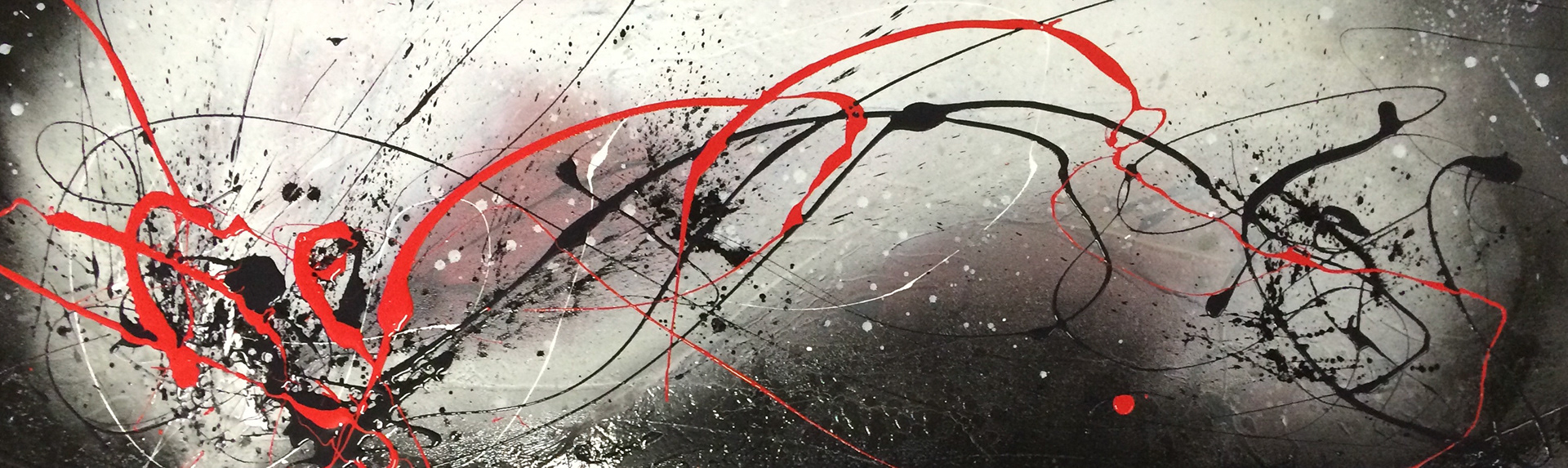 Break The Silence - 20"x72" - Mixed media on canvas