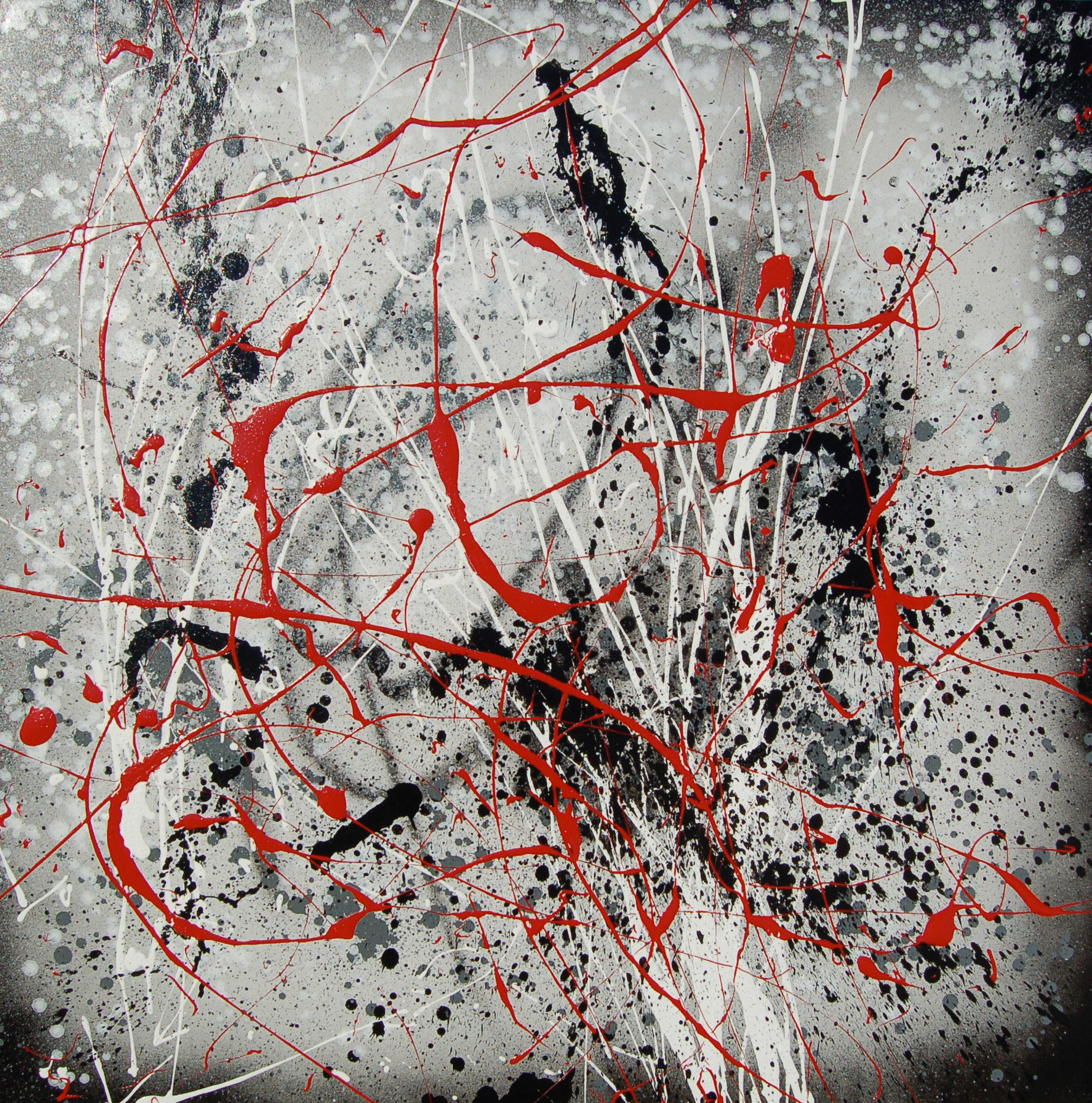 Space Samba - 48"x48" - Mixed Media on canvas