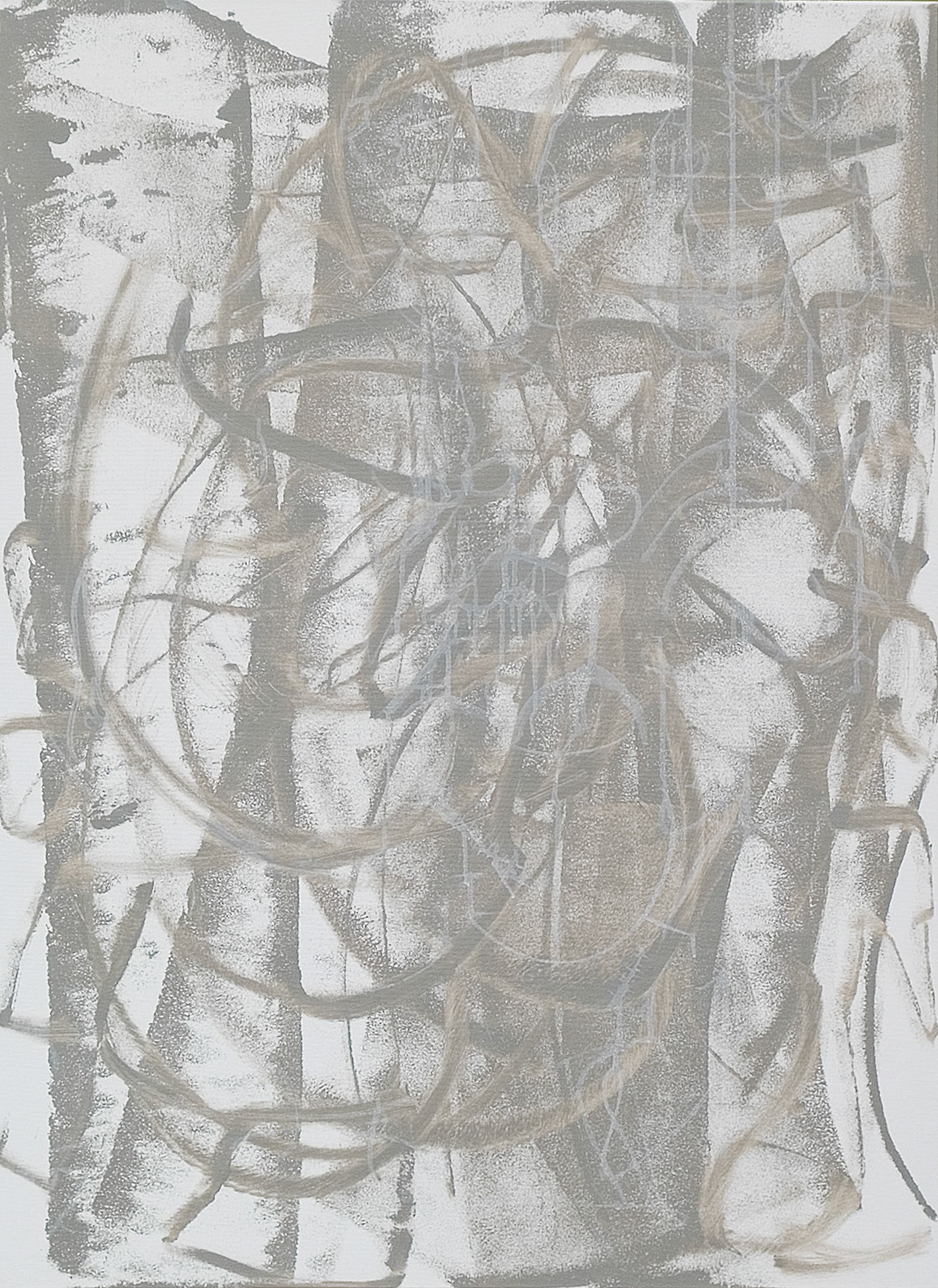 Grey Area -  48"x36" - Mixed media on canvas