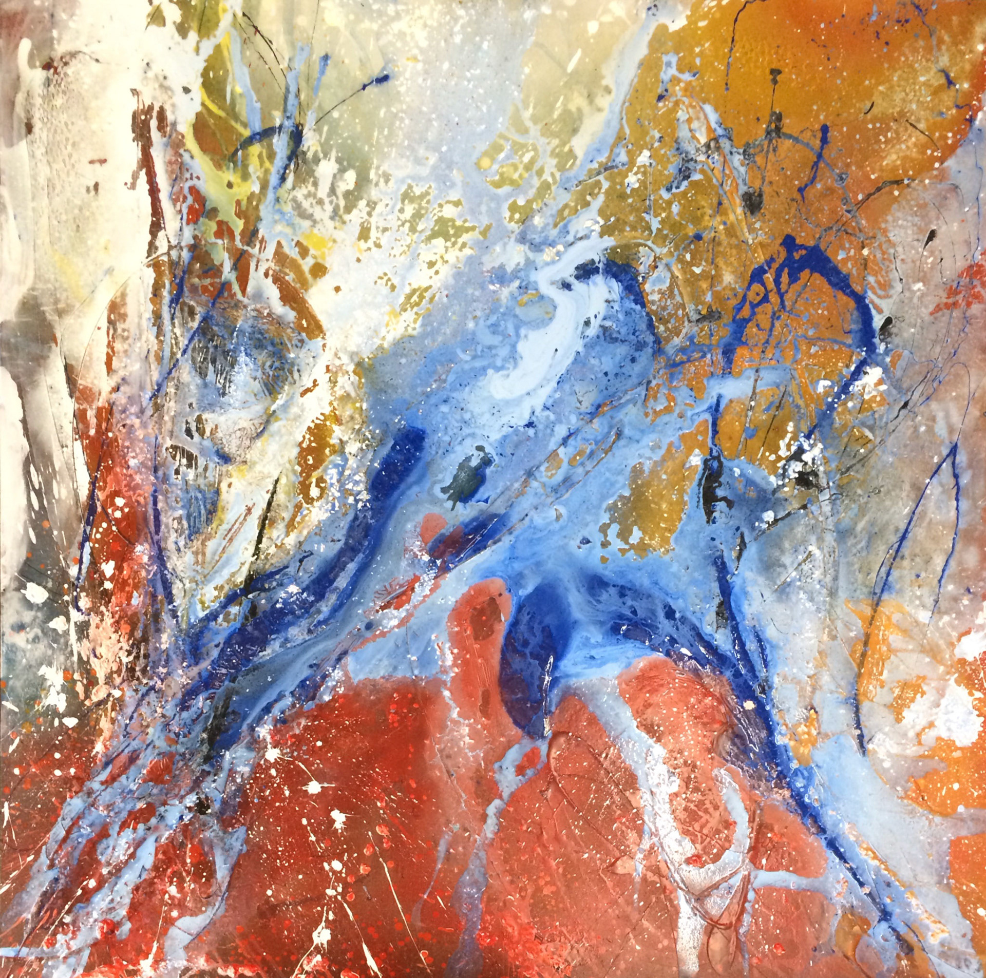 Ubi - 60"x60"- Mixed media on canvas
