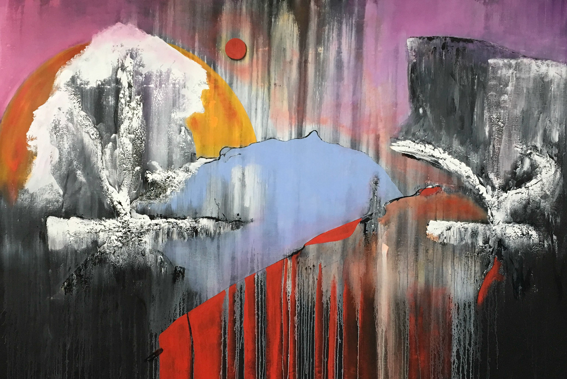 Gone Forever - 84"x100" - Mixed media on canvas