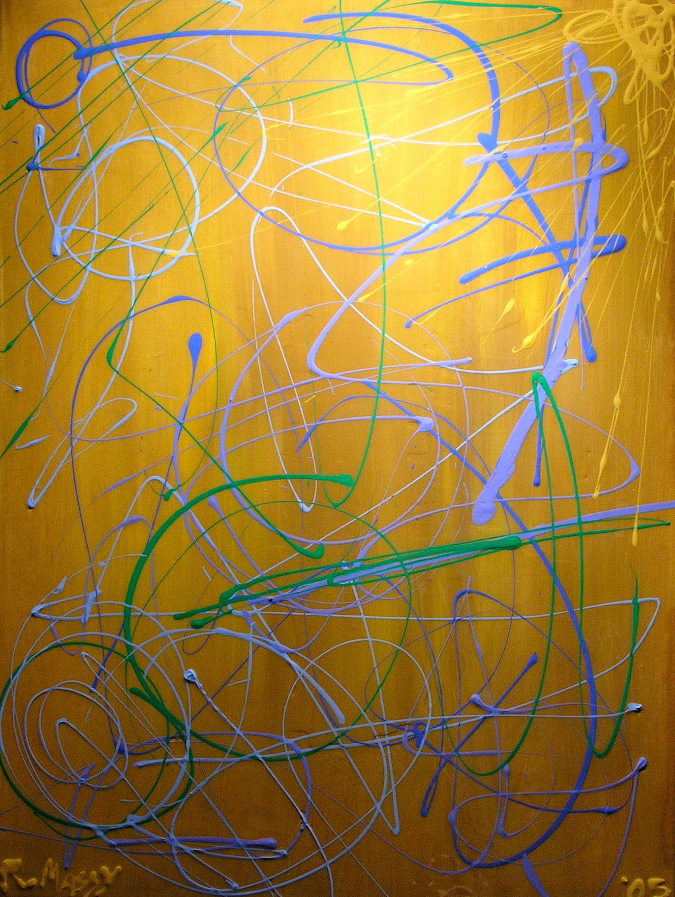 Automne - 48"x36"  - Mixed media on canvas + Resin