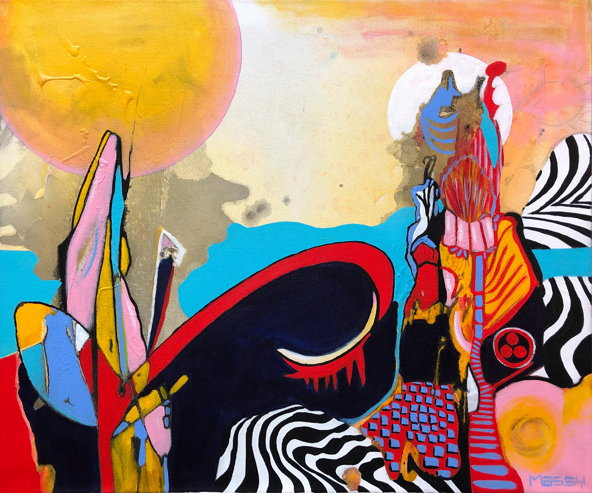 Your Song, Your Art - 20"x24" - Mixed media on canvas