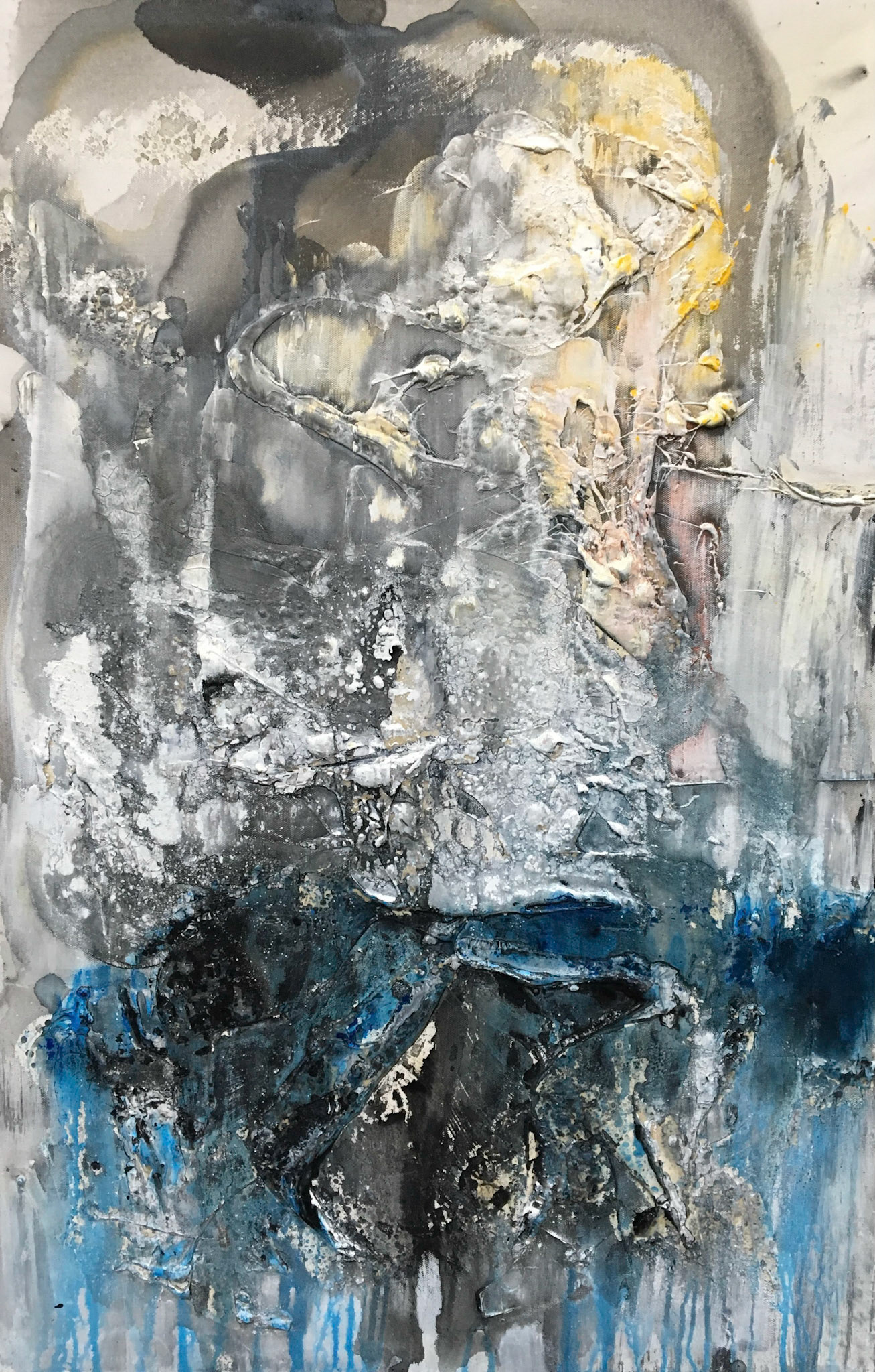 The Incarnation of Zeus - 36"x24" - Mixed media on canvas
