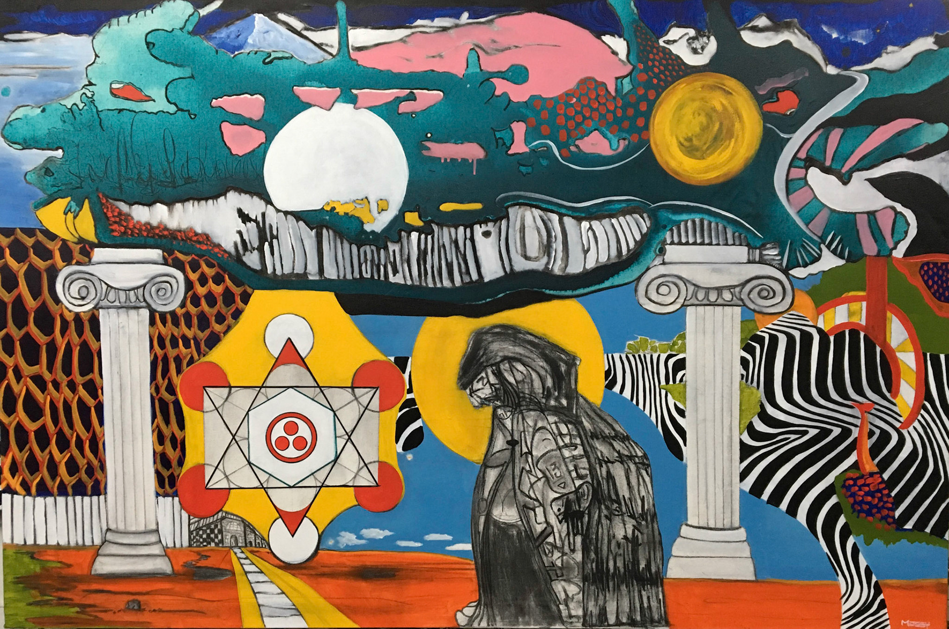 Knowledge is Power - 40"x60" - Mixed media on canvas