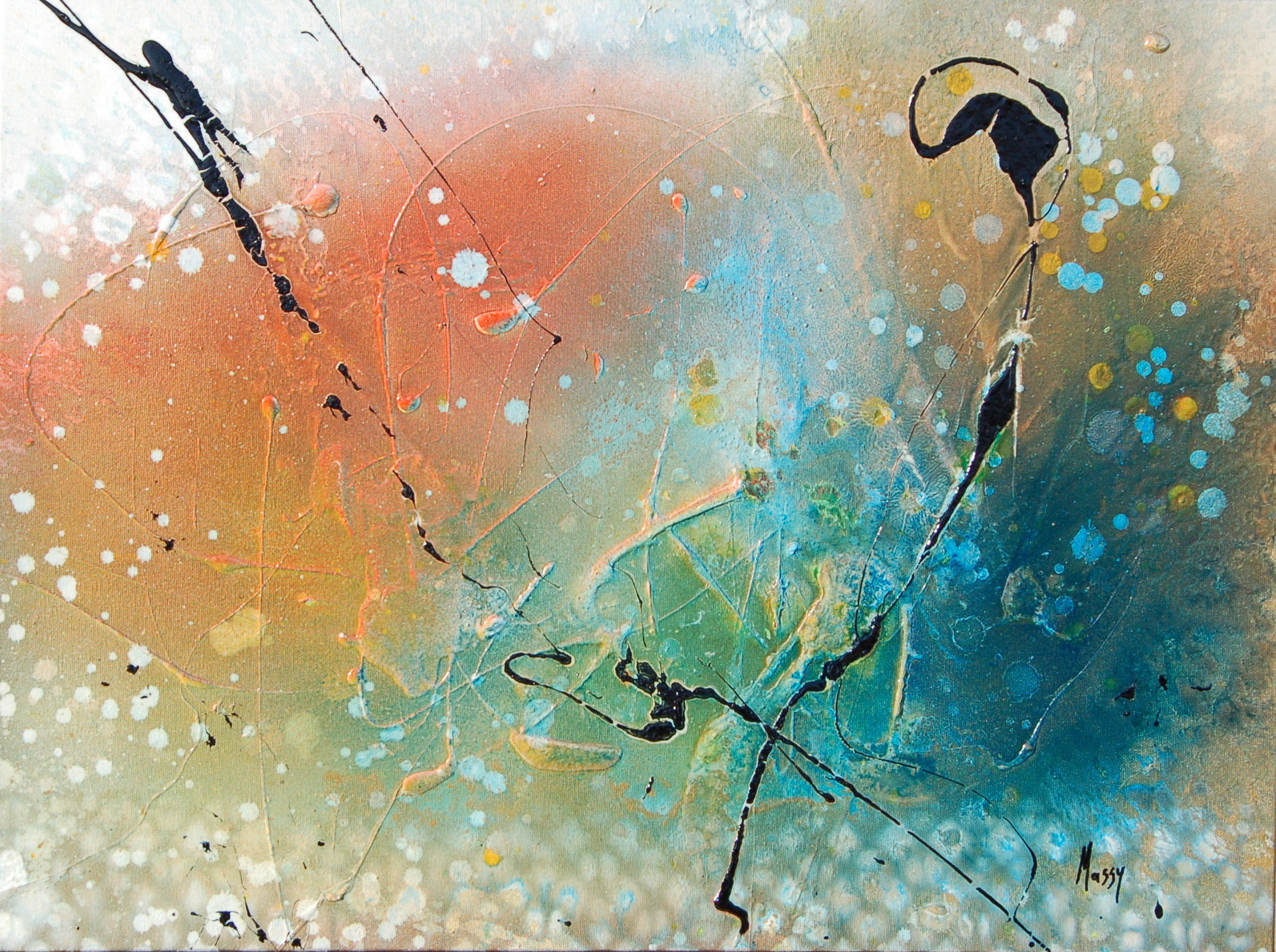 Journey to a Star - 18"x24" - Mixed Media on canvas