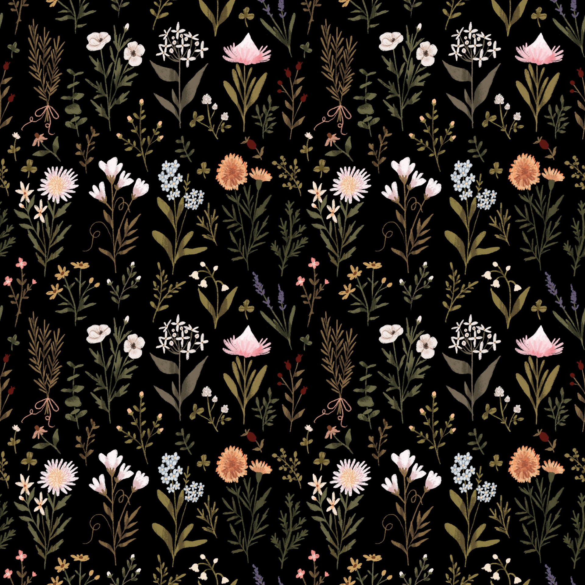 Language of Flowers Pattern