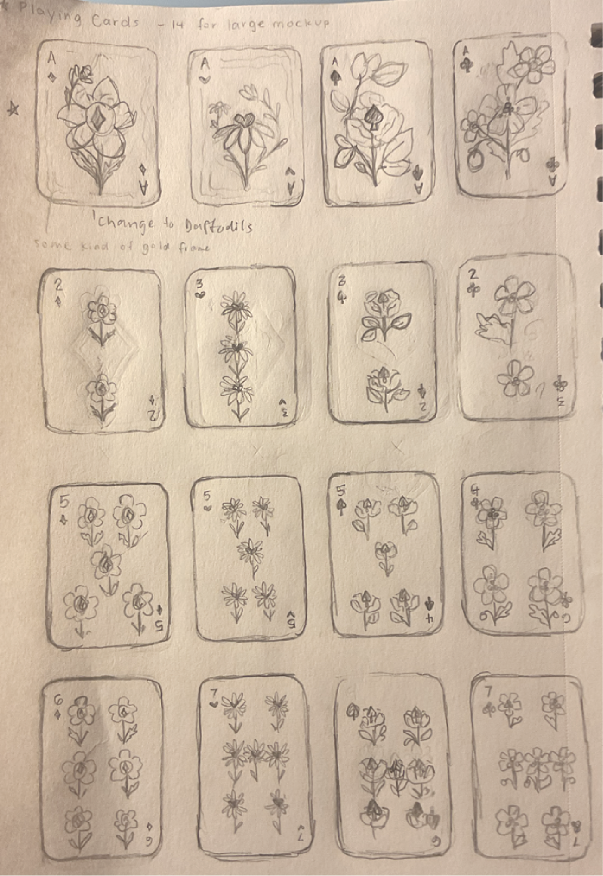 playing card suit design process