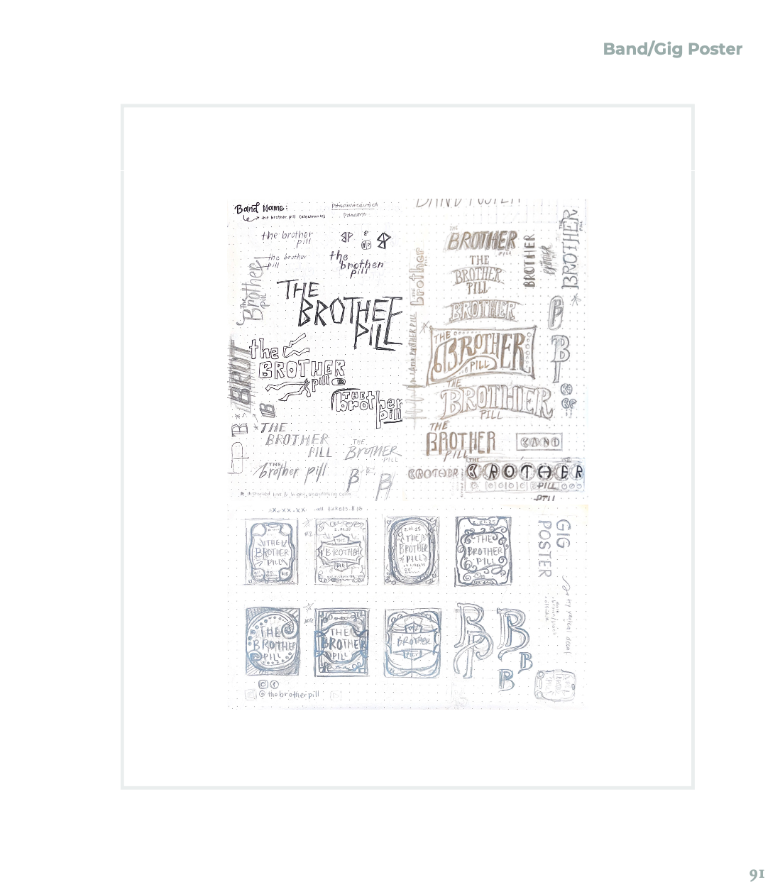 Band Name/Poster Sketches