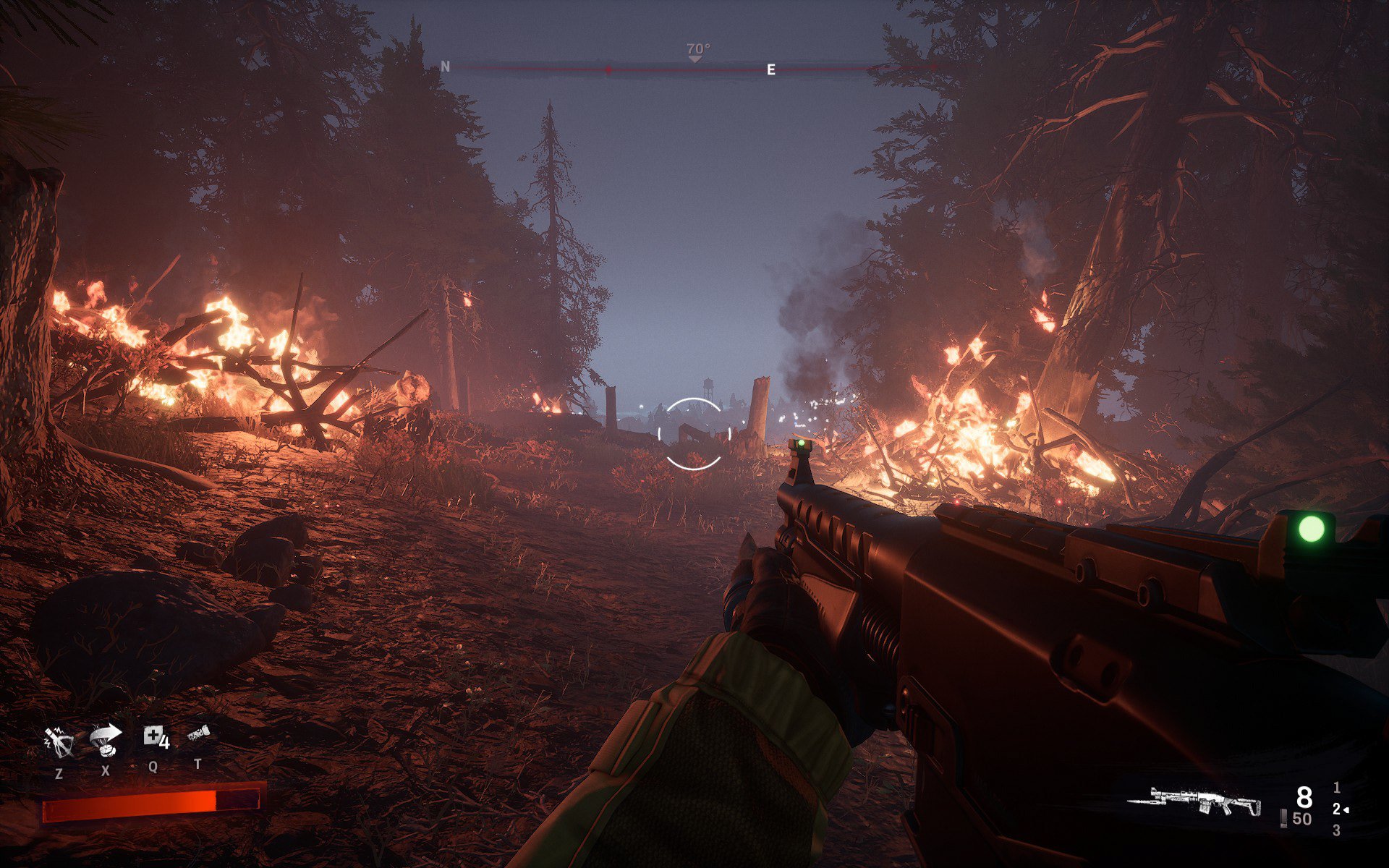 The same system which was used for deathmist was also used to place fire hazards in the game.