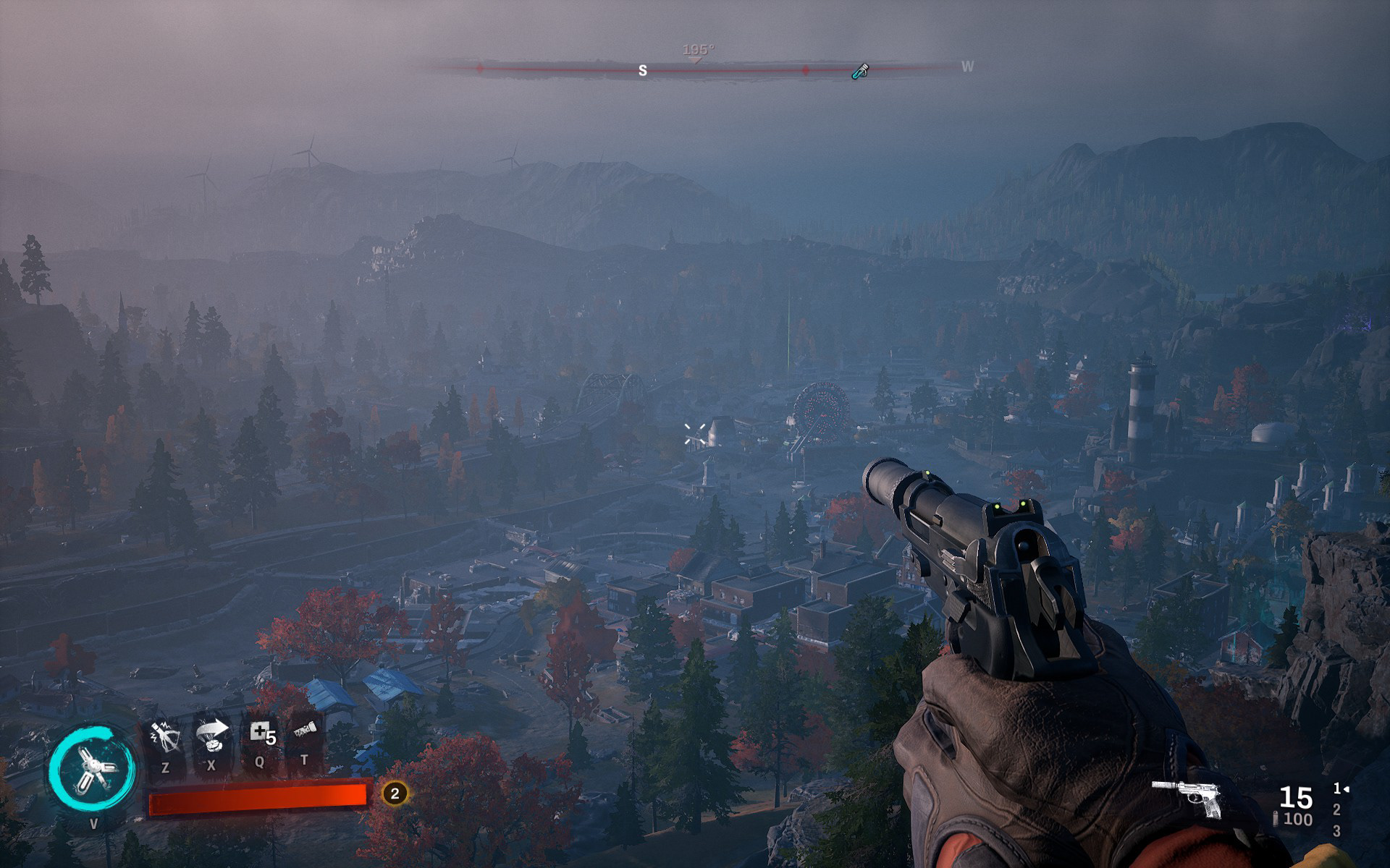 Vista with level LODs in the distance.