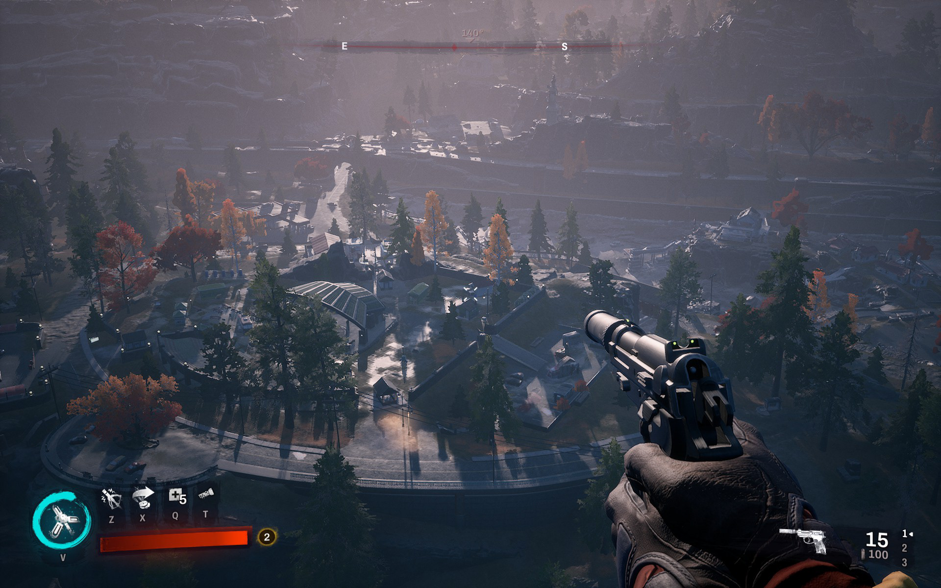 Zoomed in view of the unloaded level.