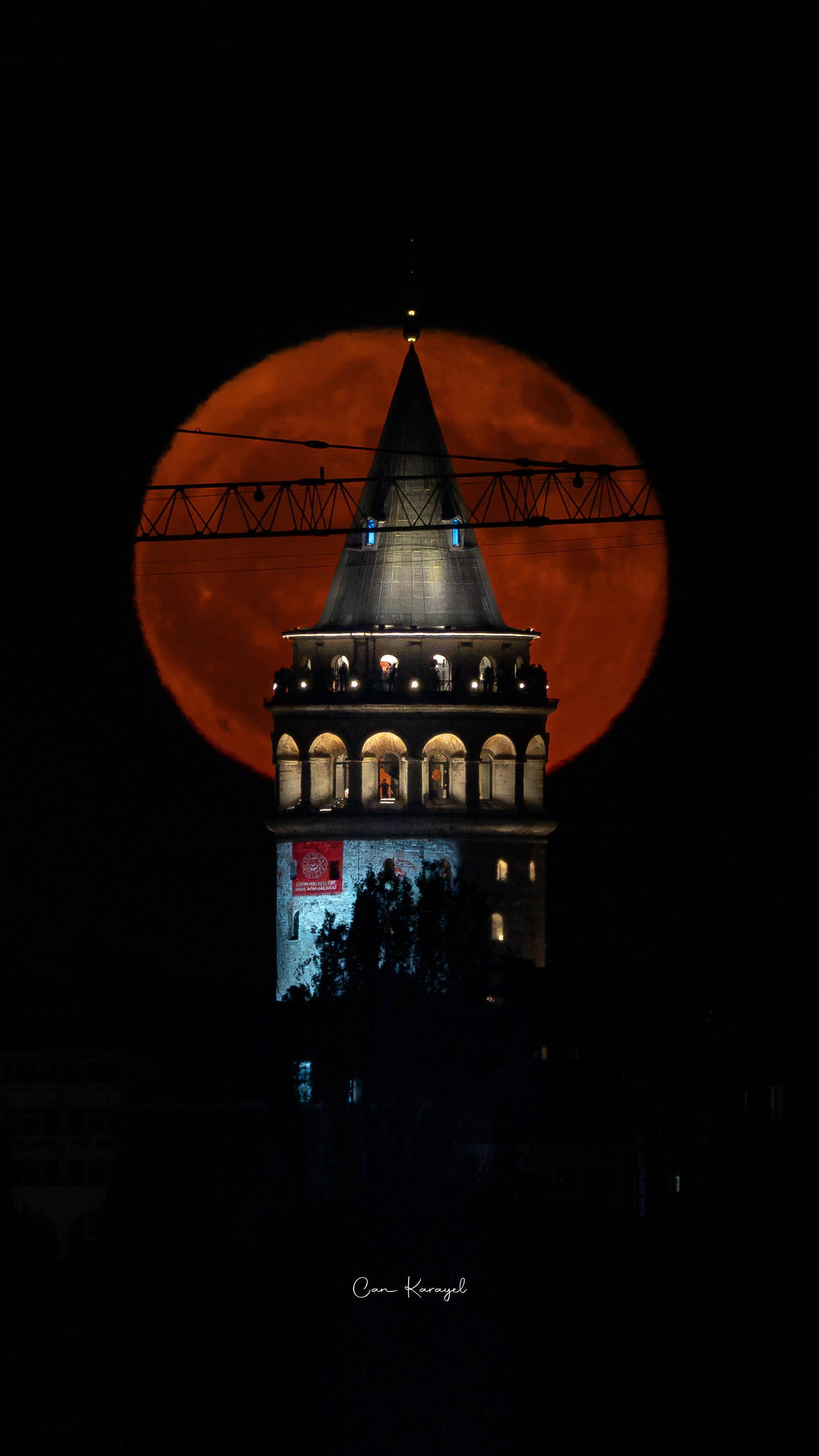 Strawberry Full Moon / GALATA TOWER ISTANBUL