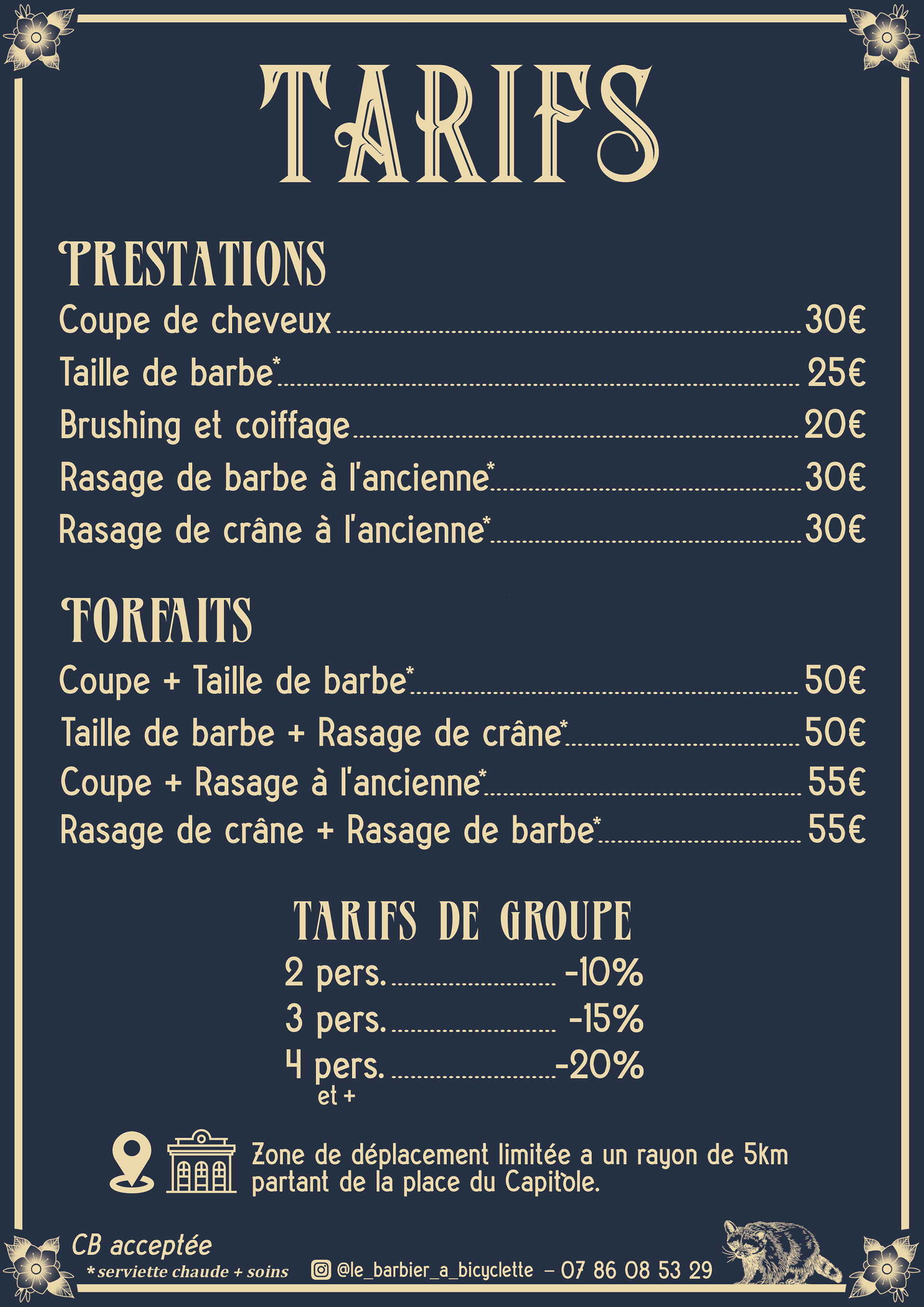 LE BARBIER A BICYCLETTE