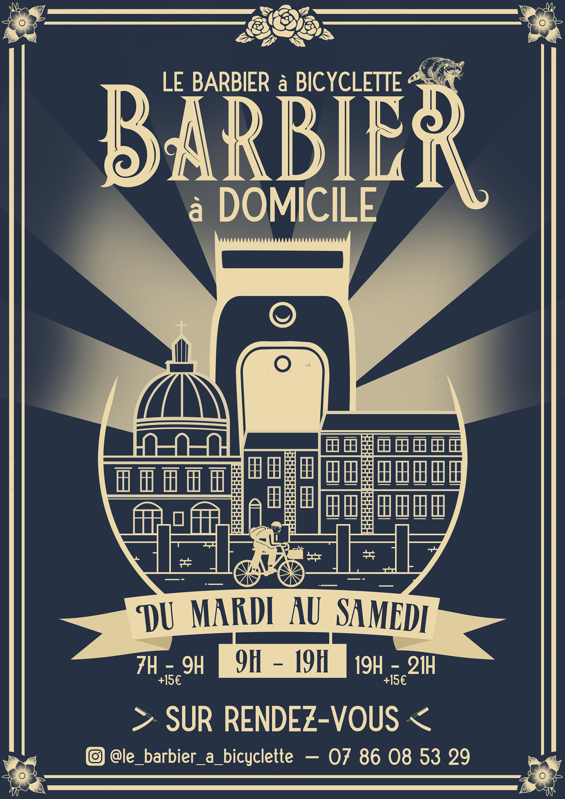 LE BARBIER A BICYCLETTE