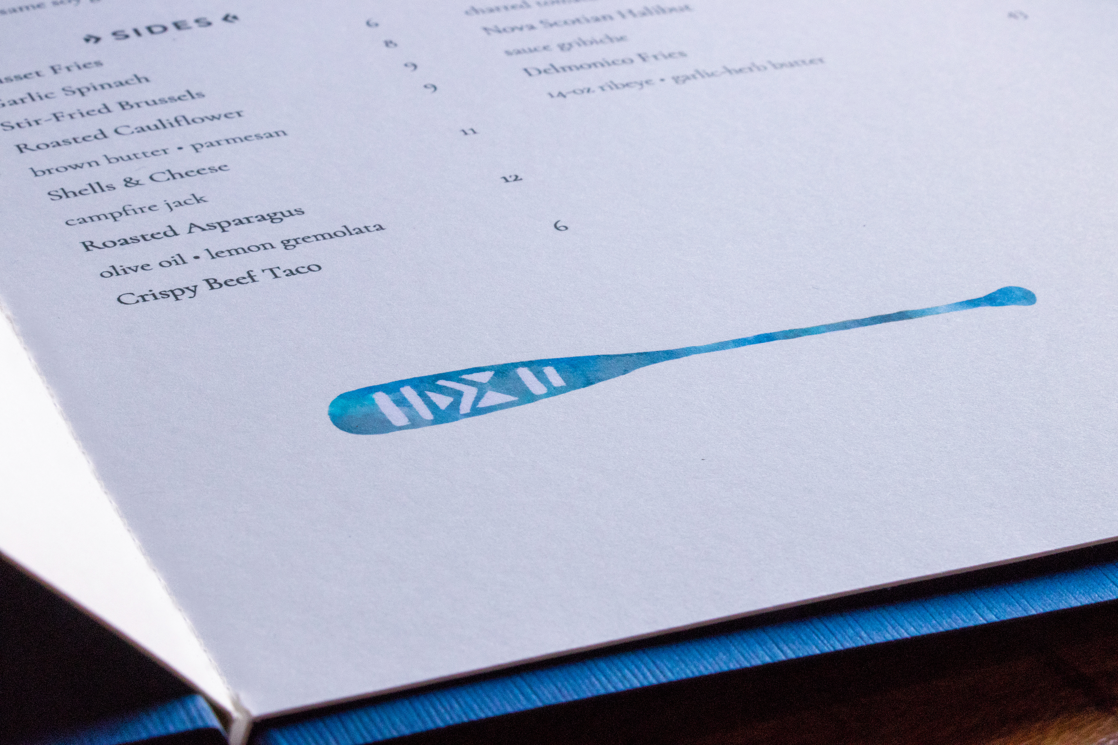 Menu Spread Illustration
