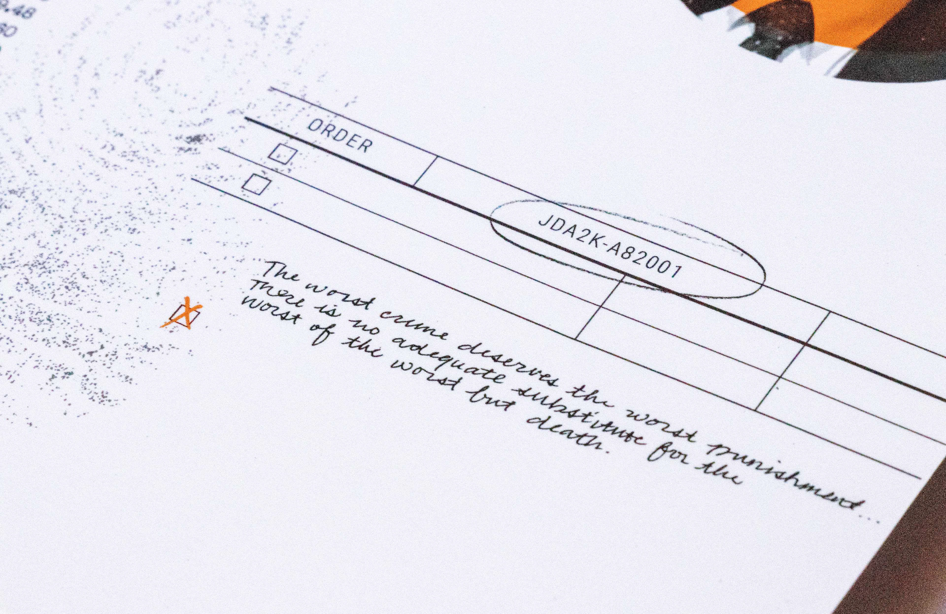 Close-up of Second Spread