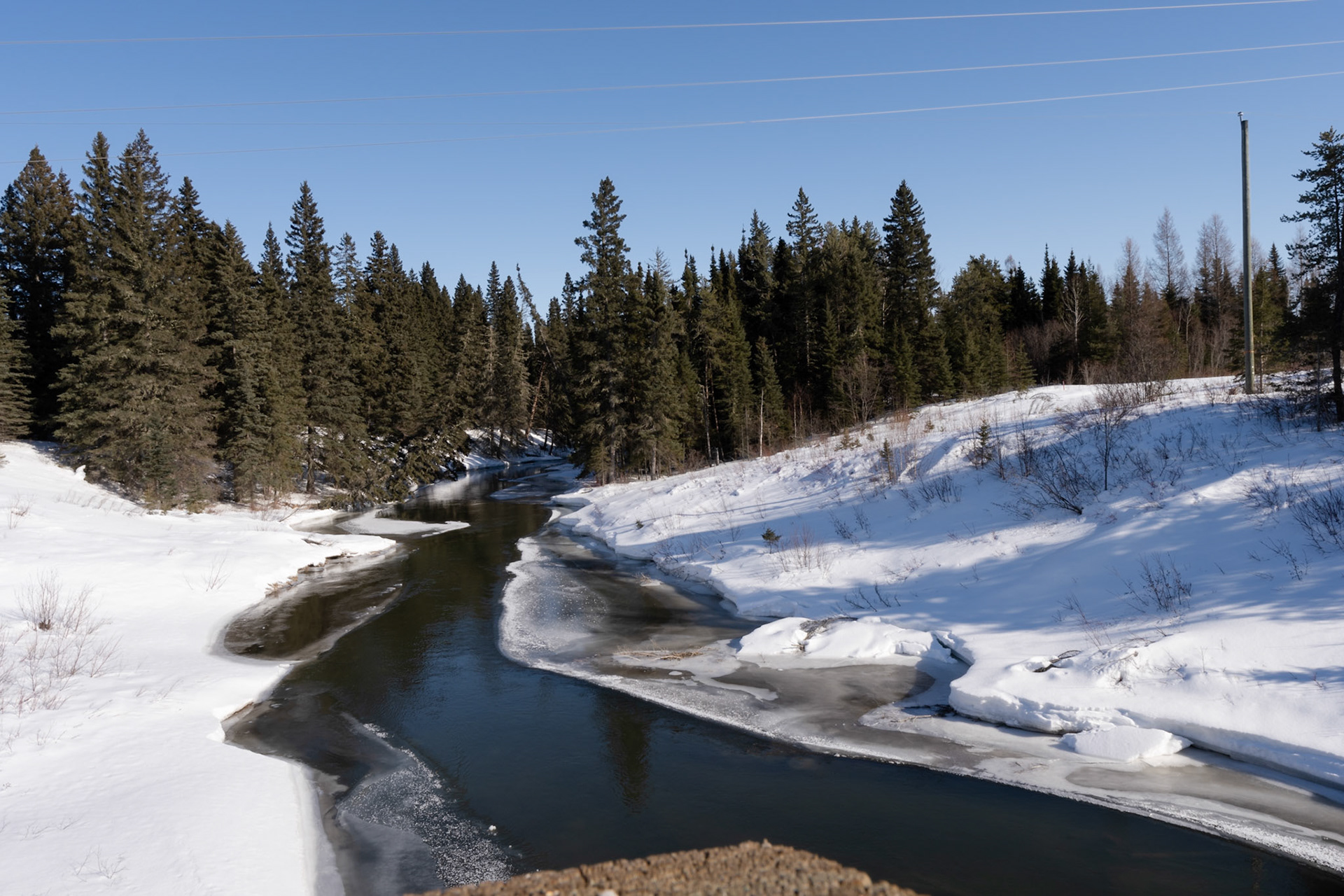 A creek which I was unable to find the name of.