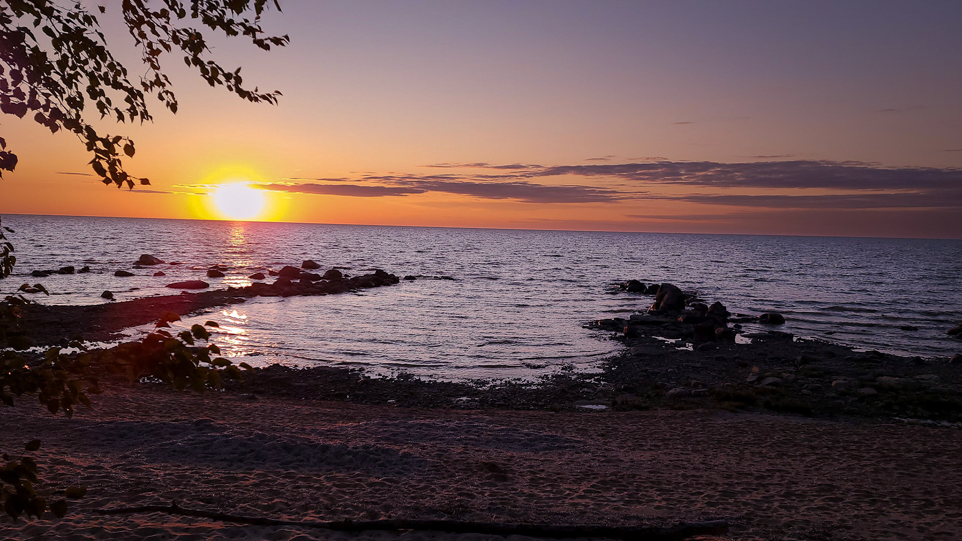 Victoria Beach Sunset