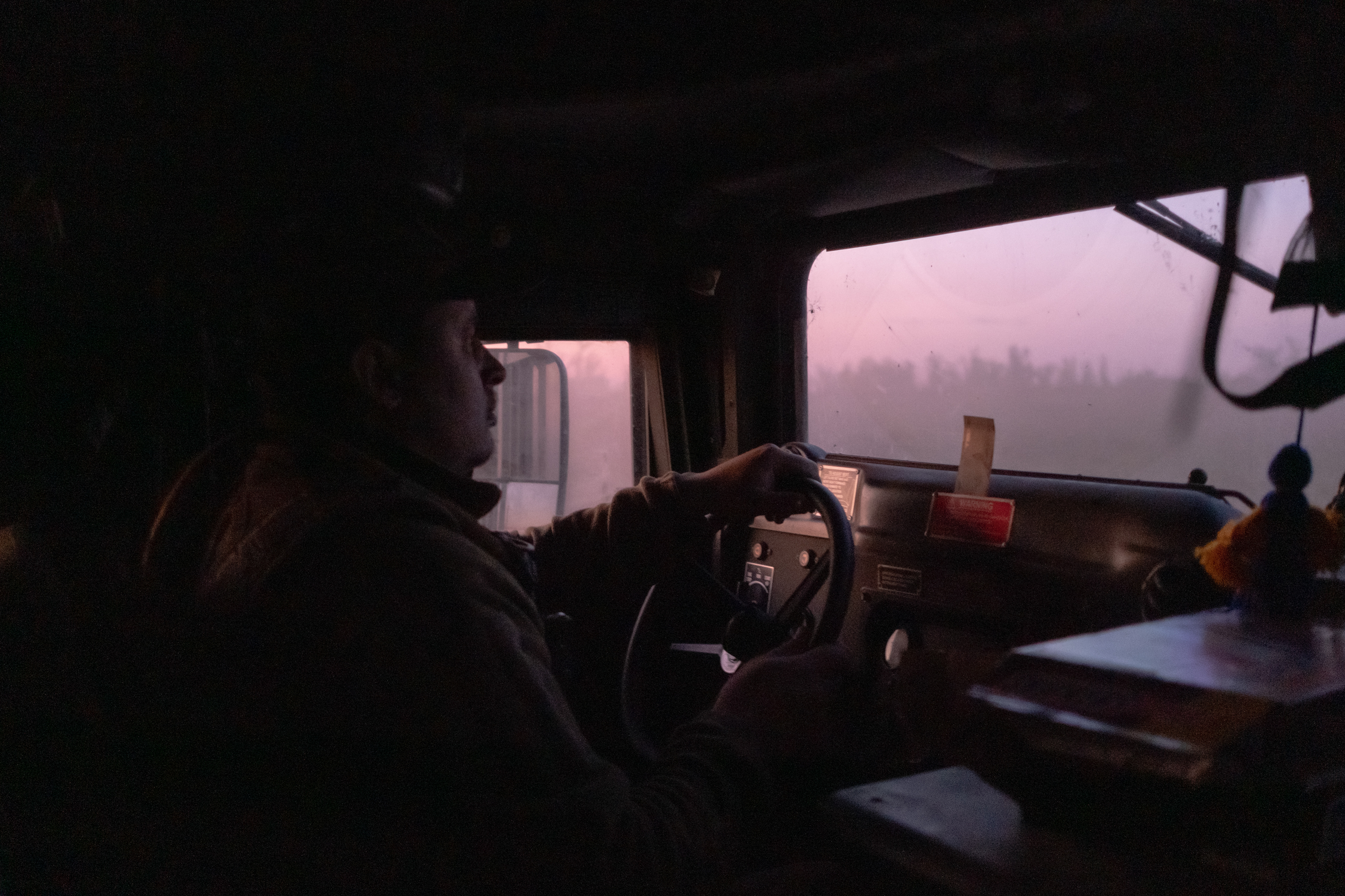 Driving to positions in the earlz hours of the morning