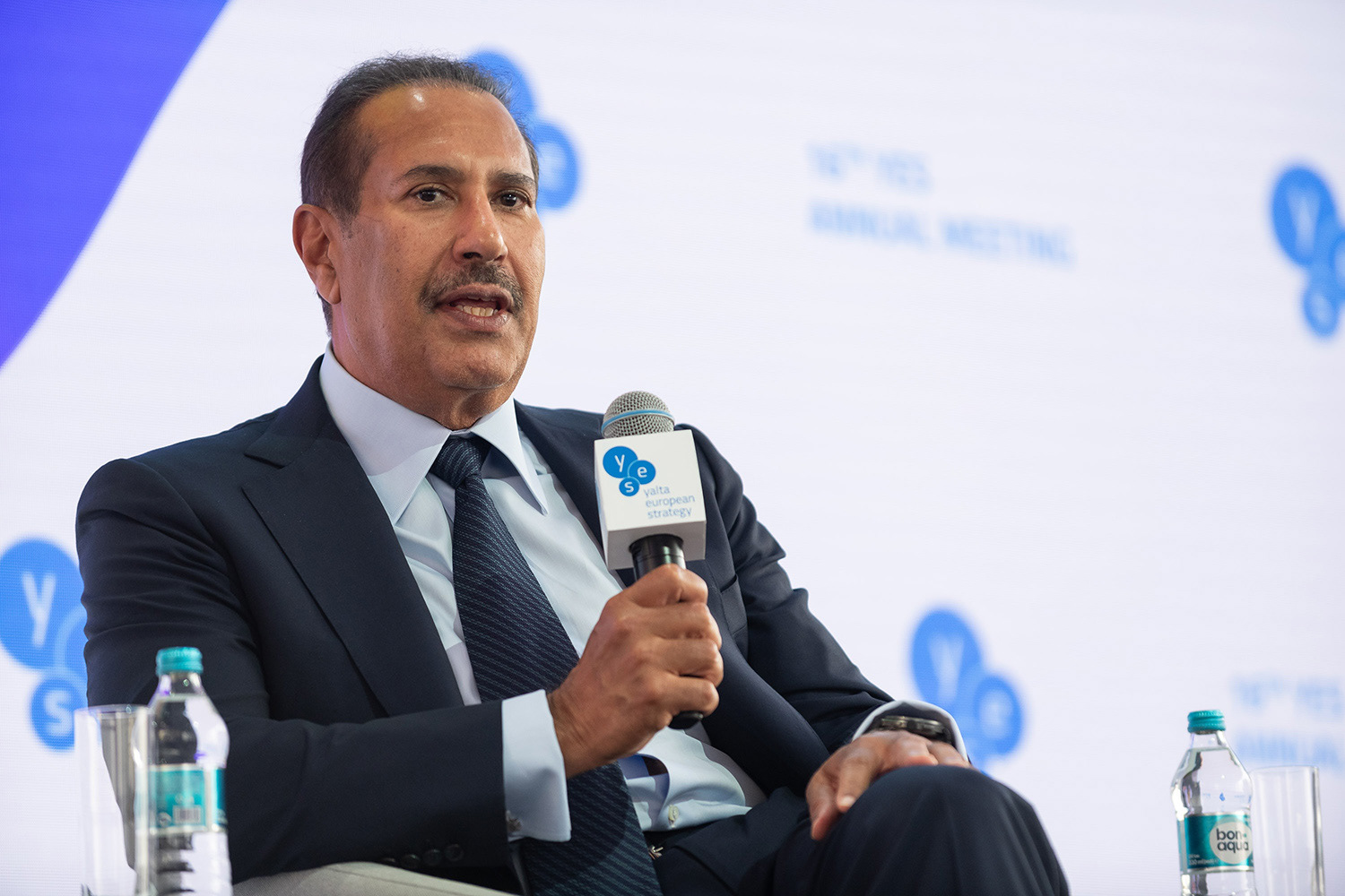 H.E. Sheikh Hamad Bin Jassim Bin Jabor al Thani Al-Thani, Prime Minister of Qatar