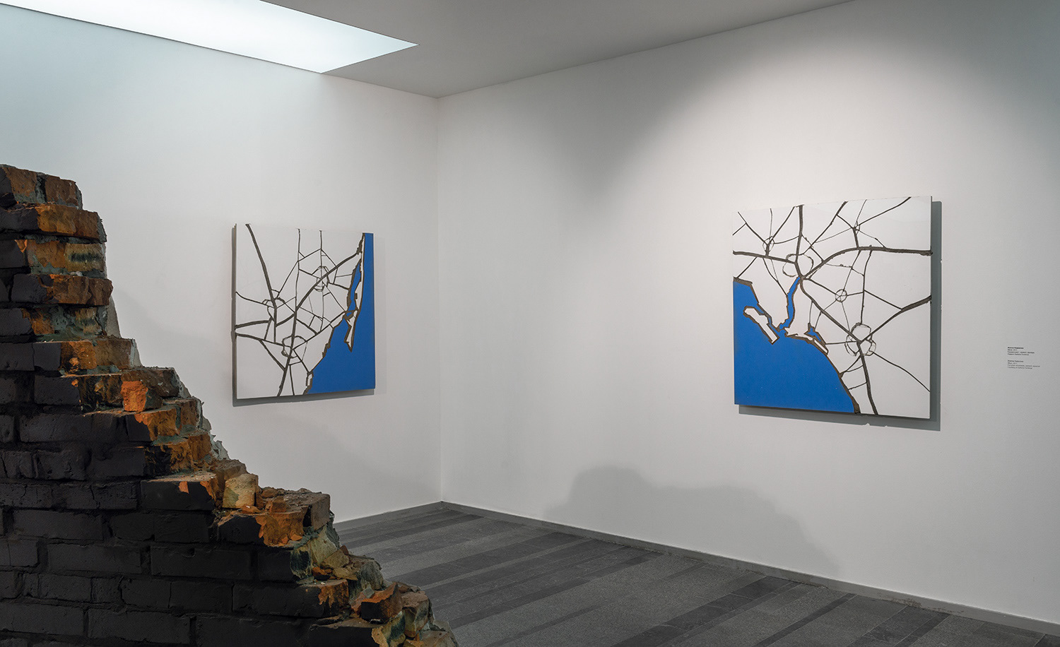 Zhanna Kadyrova Maps, 2009 Porcelain stoneware, cement, plywood