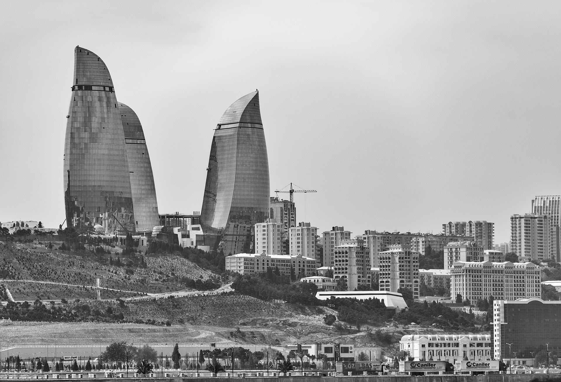 Flame towers Construction