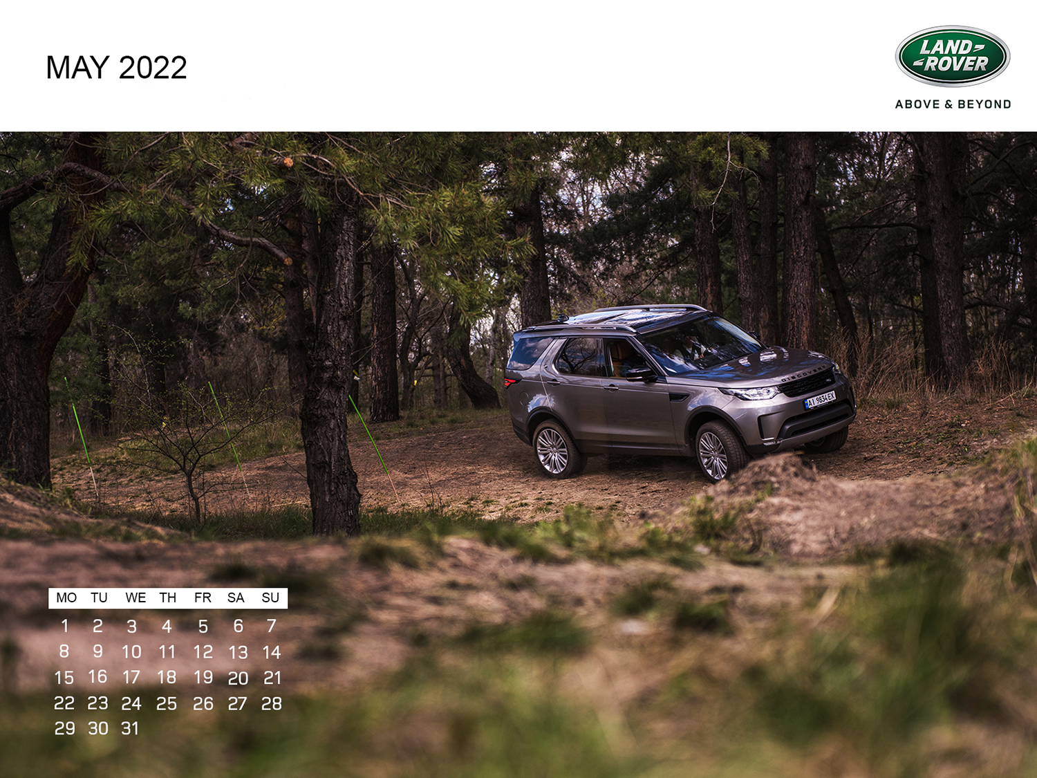 Land Rover world calendar