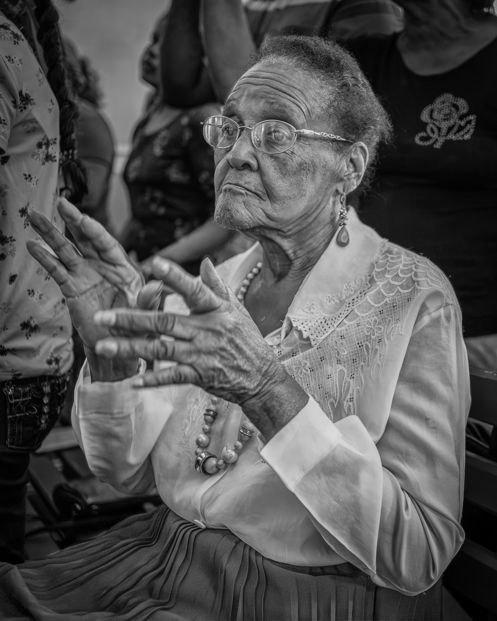 Cuba, Havana. Worshipping
