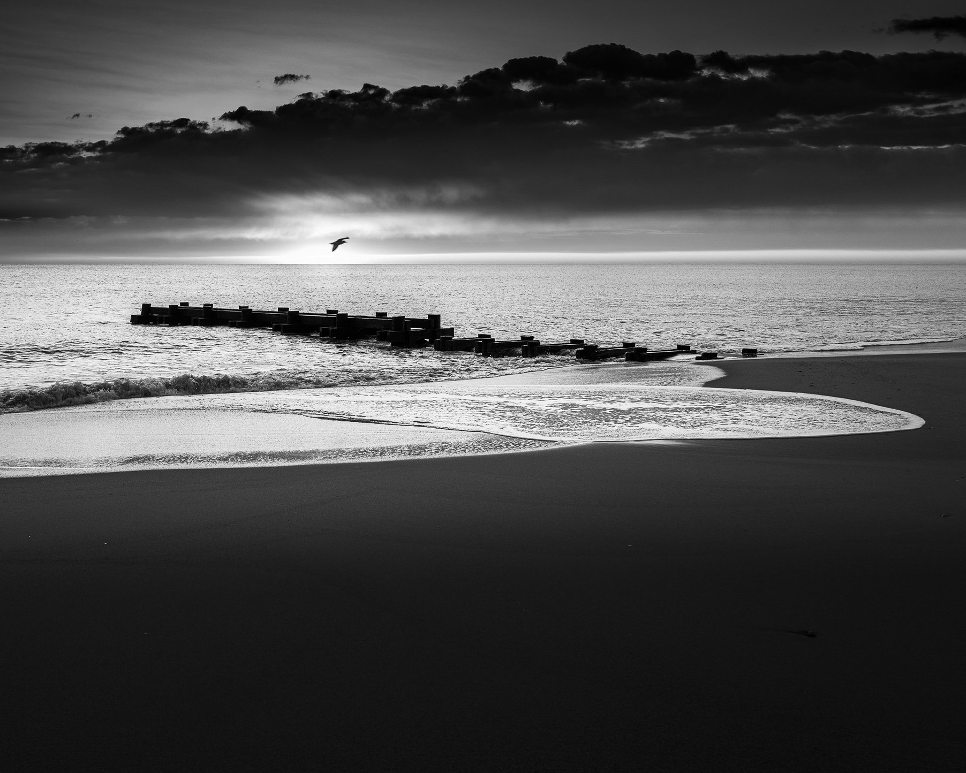 USA,  Rehoboth Beach. Sunrise