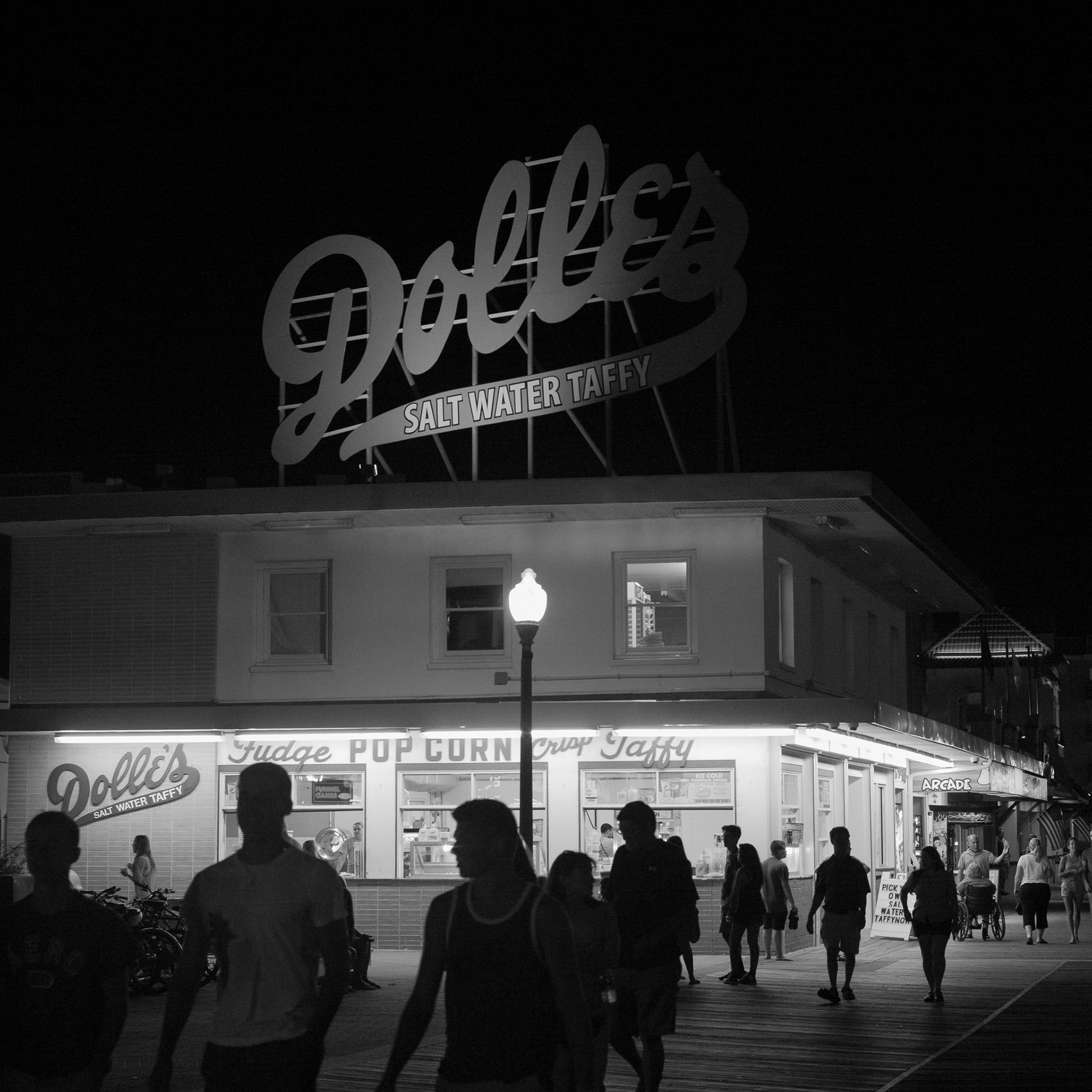 Rehoboth Beach Boardwalk at night