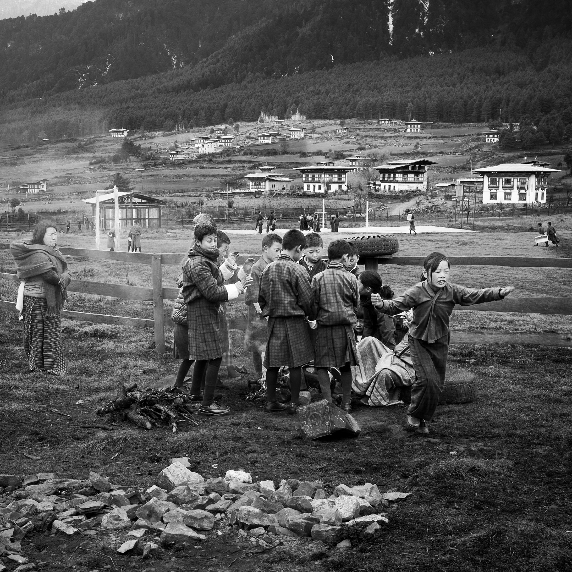 Bhutan / Gangtey valley: village school