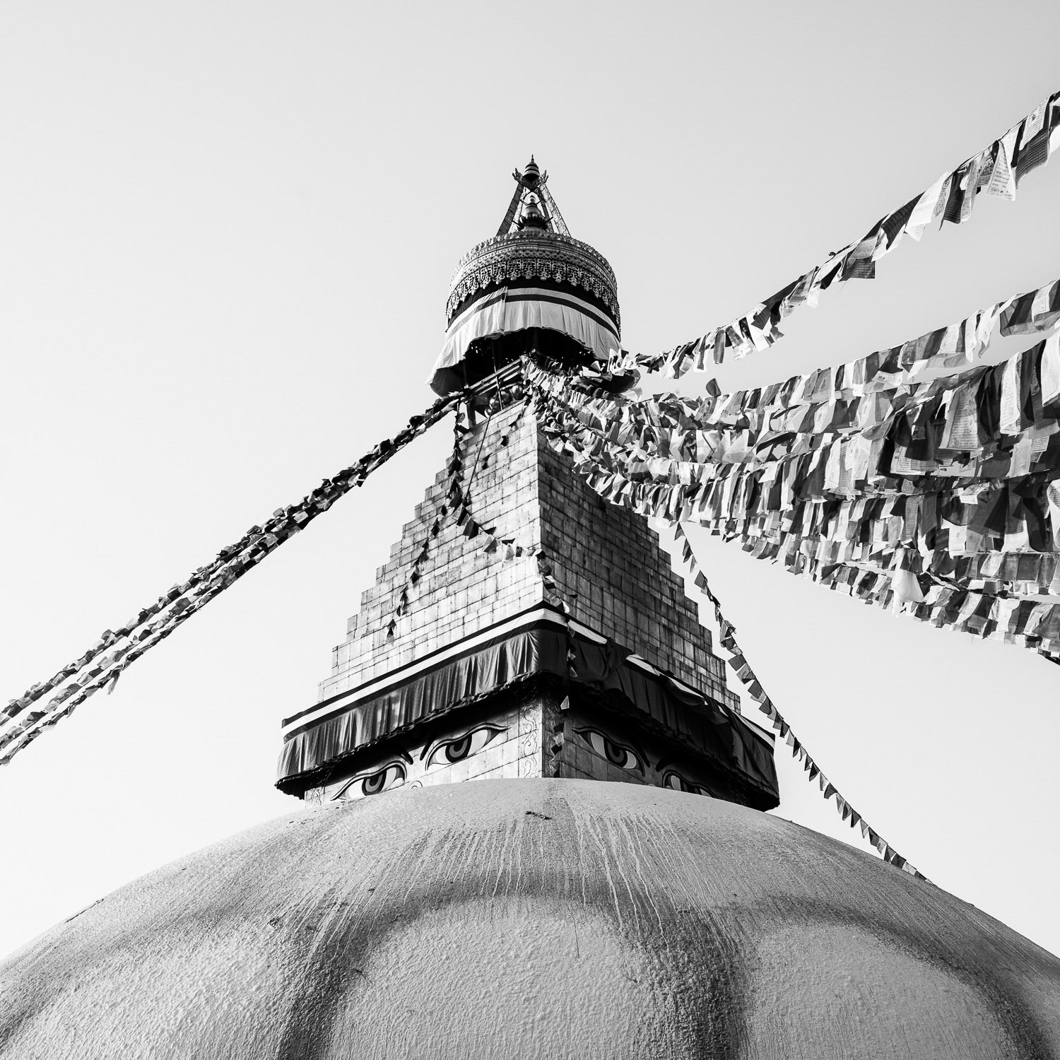 Nepal, Kathmandu :  Bhudist temple stupa