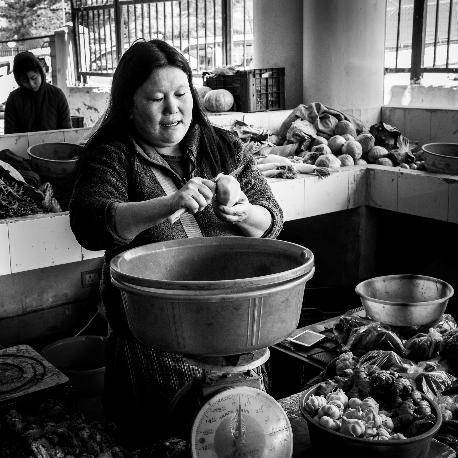 Bhutan / Timphu: Farmer's market