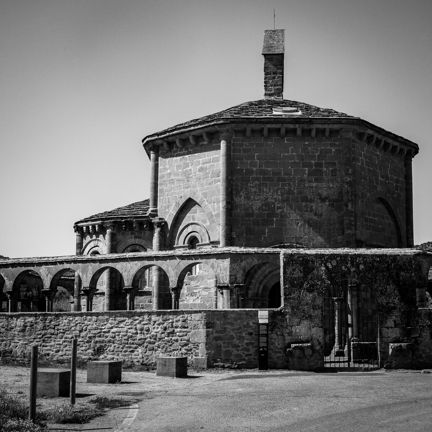 Spain,  Muruzabal:  Saint Mary of Eunate Church