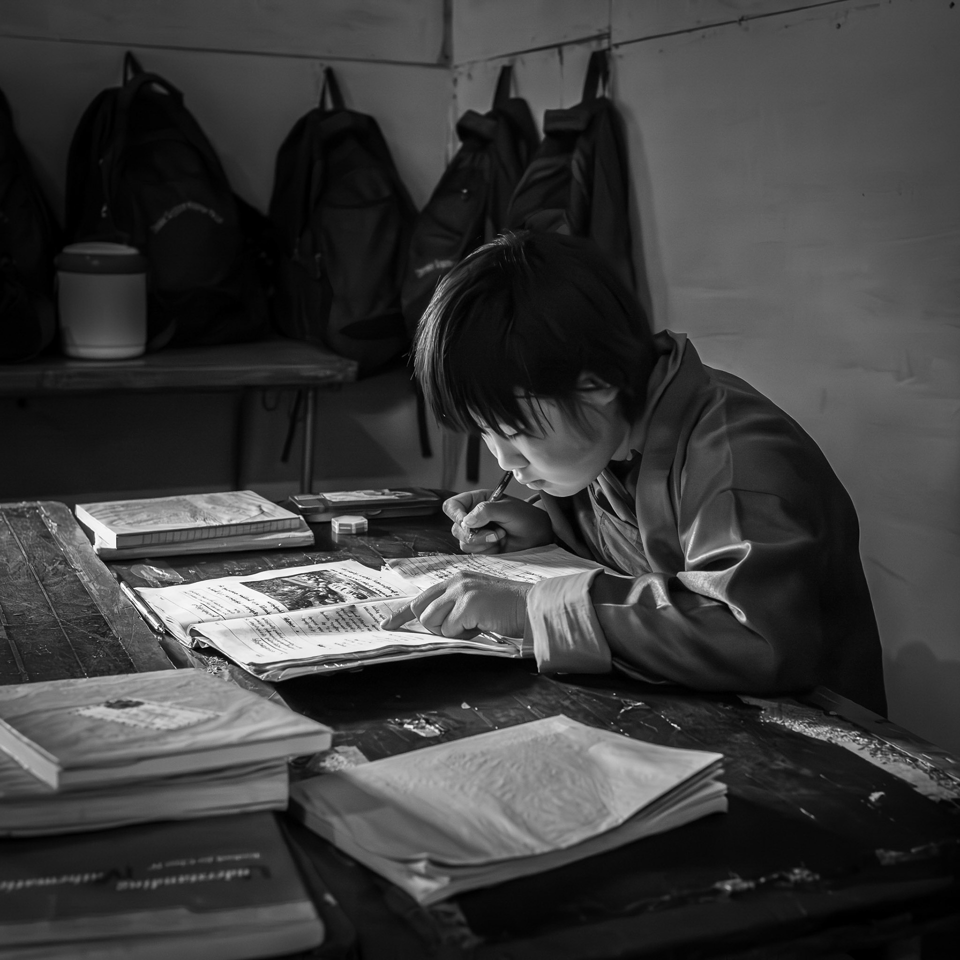 Bhutan / Gangtey valley: village school