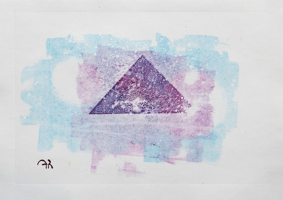 QUÉOPS, 2022, monotipia em papel, 21x30cm