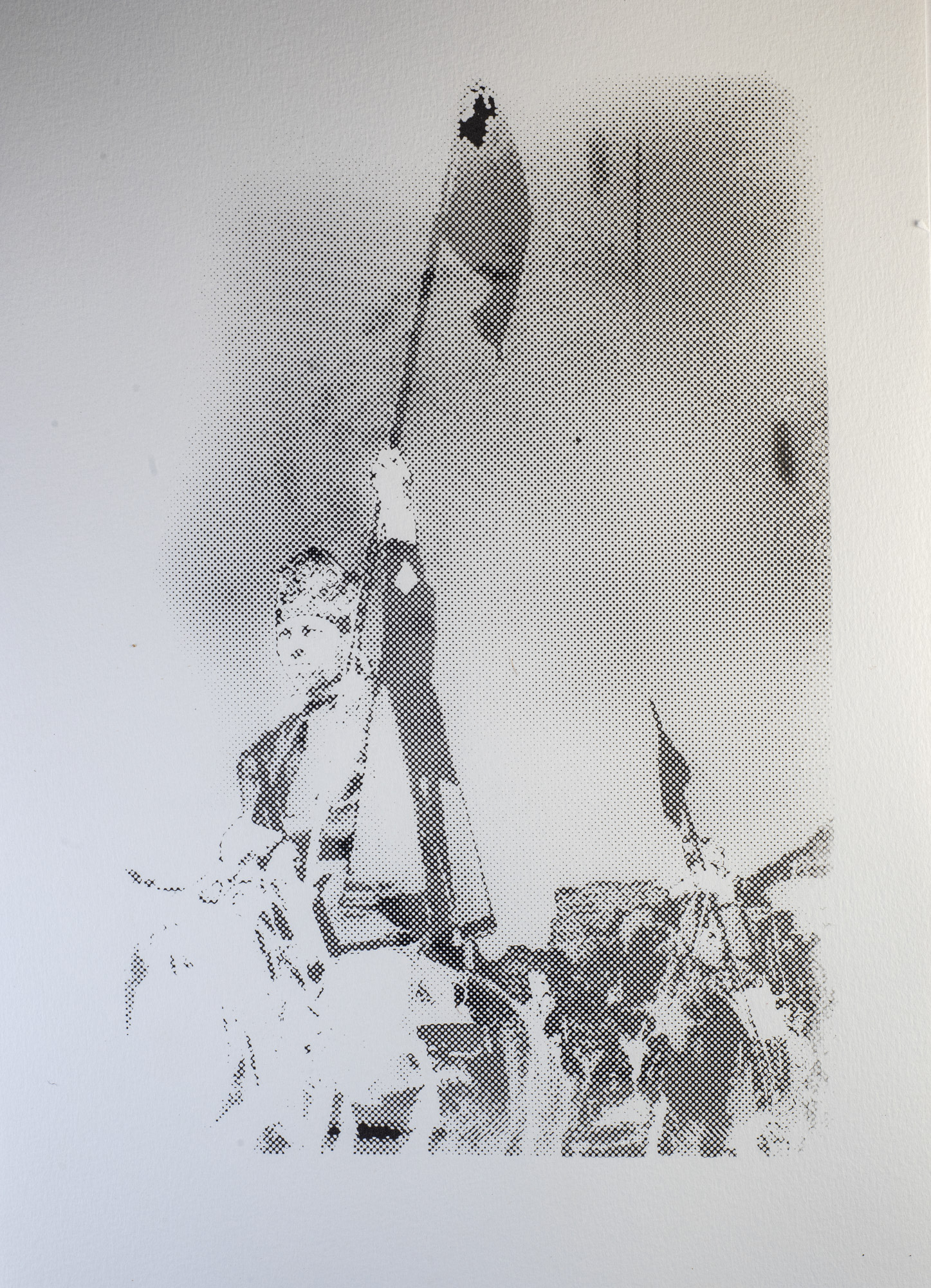 Cruzados, 2025 - Tinta serigráfica sobre papel - 31x24cm