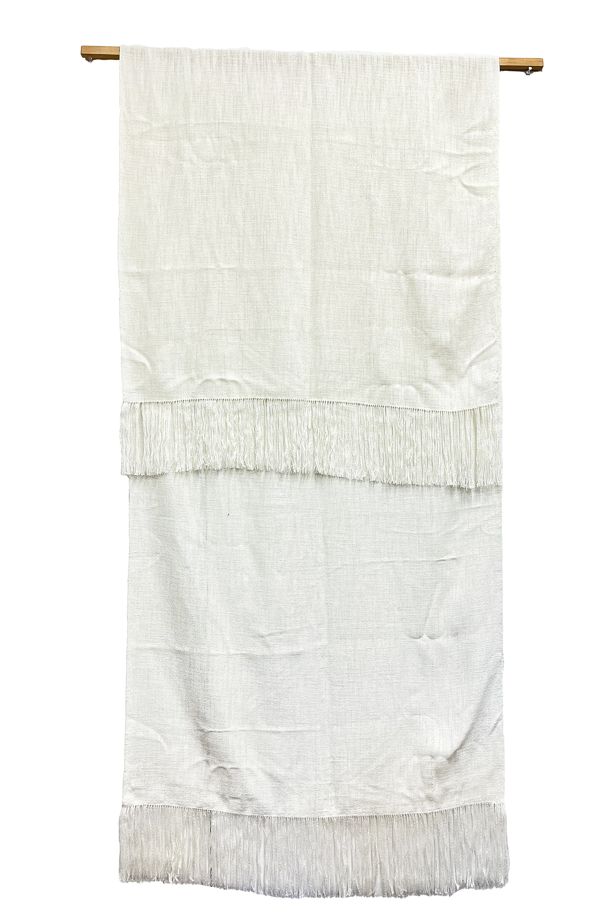 Medium: woven cotton on floor loom, 31.5x90"