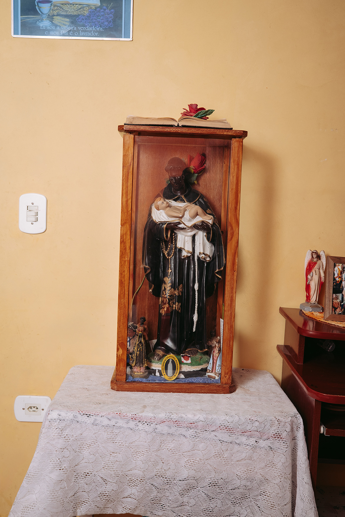 São Benedito dentro da casa da família Ferreira