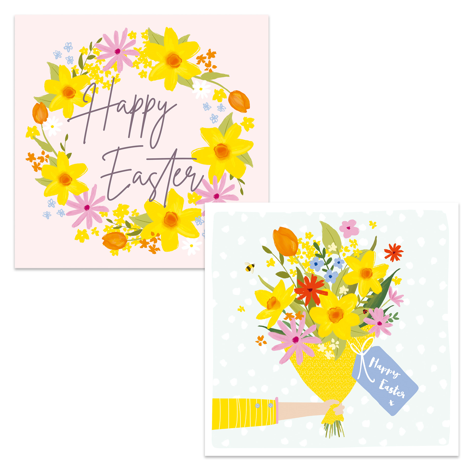 Floral Easter Cards