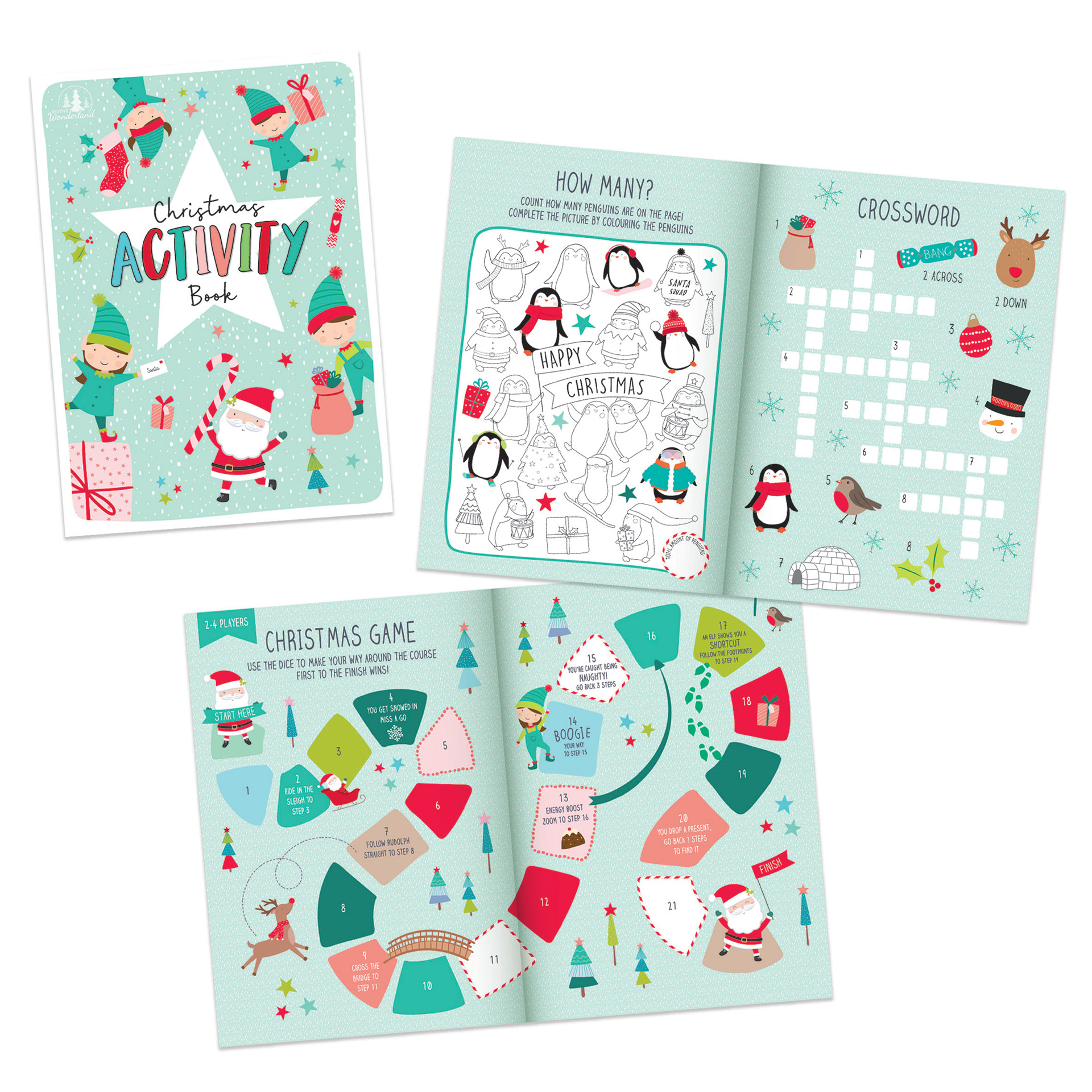 Christmas Activity Book with Example Inside Pages